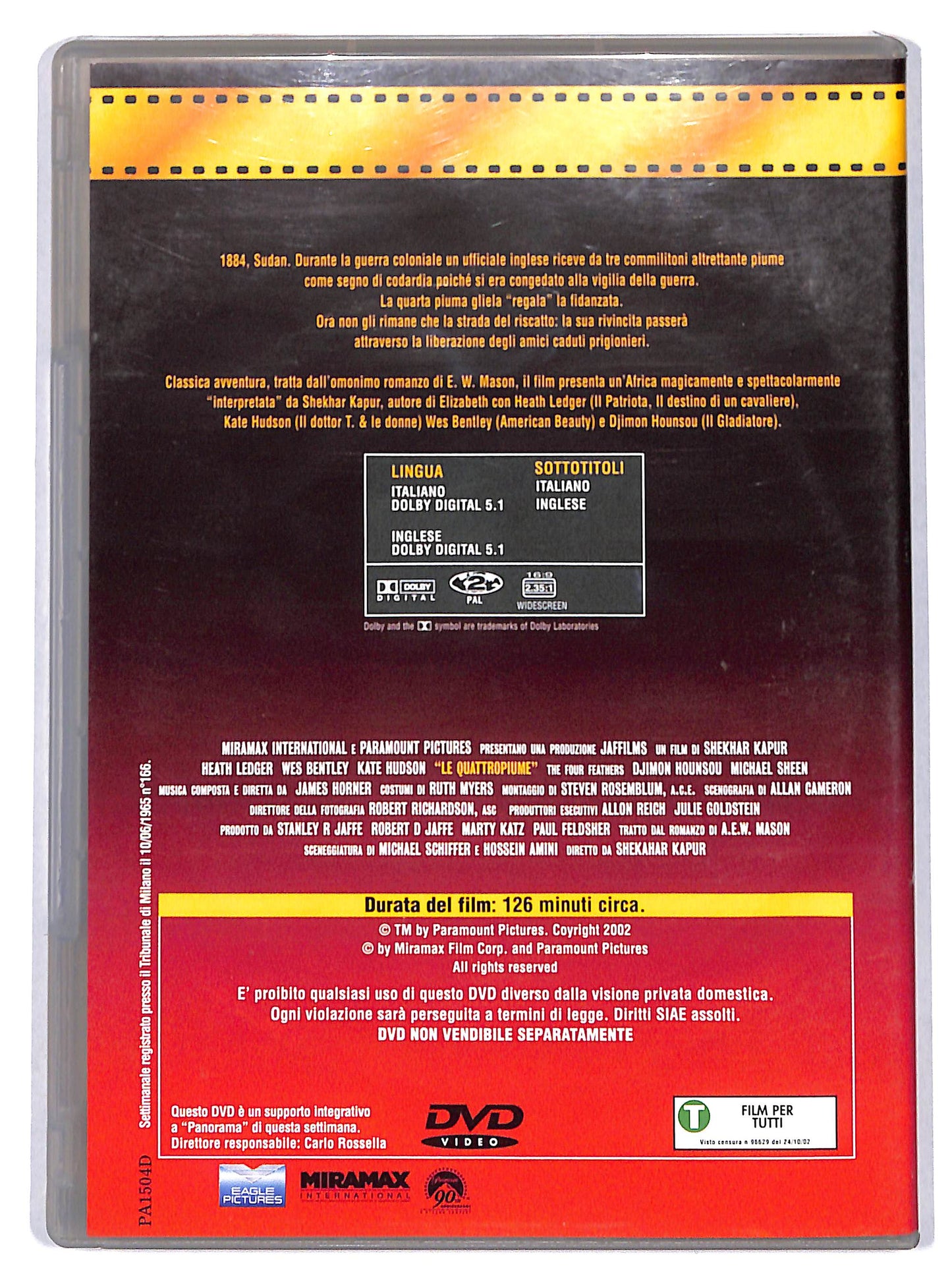 EBOND Le quattro piume EDITORIALE DVD D715105