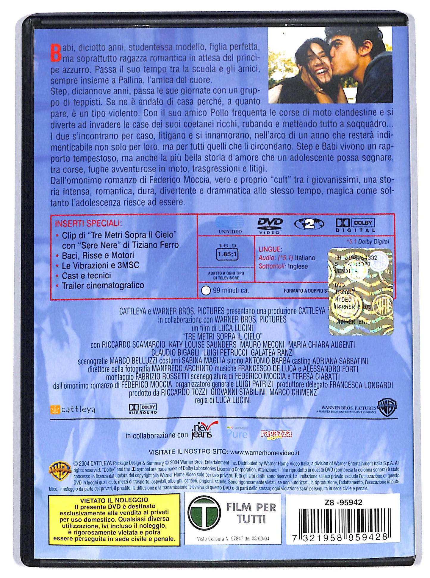 EBOND Tre Metri Sopra Il Cielo DVD D715108