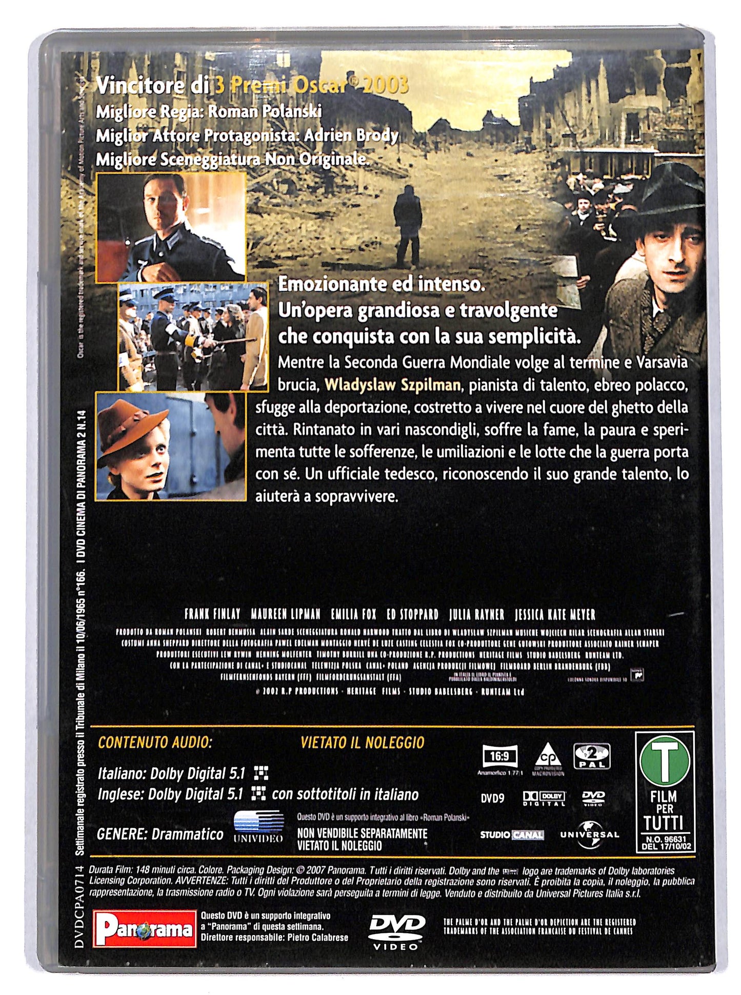 EBOND il pianista EDITORIALE DVD D715129