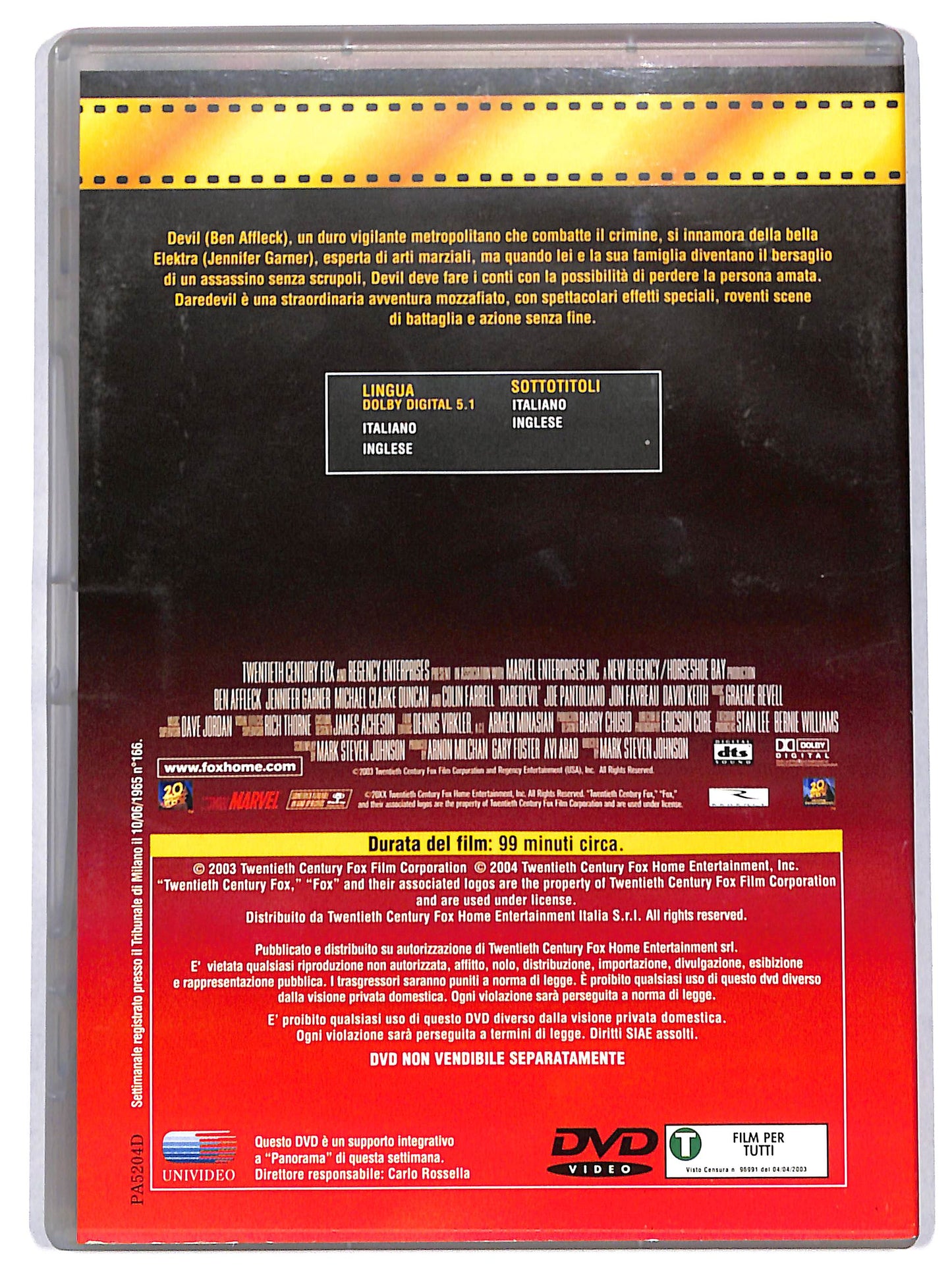 EBOND Daredevil EDITORIALE DVD D715222