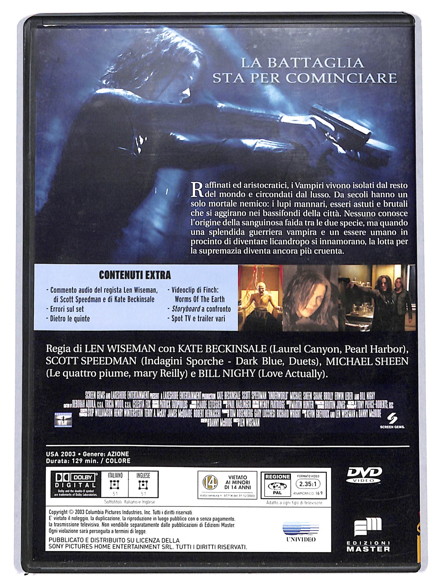EBOND Underworld EDITORIALE DVD D715247