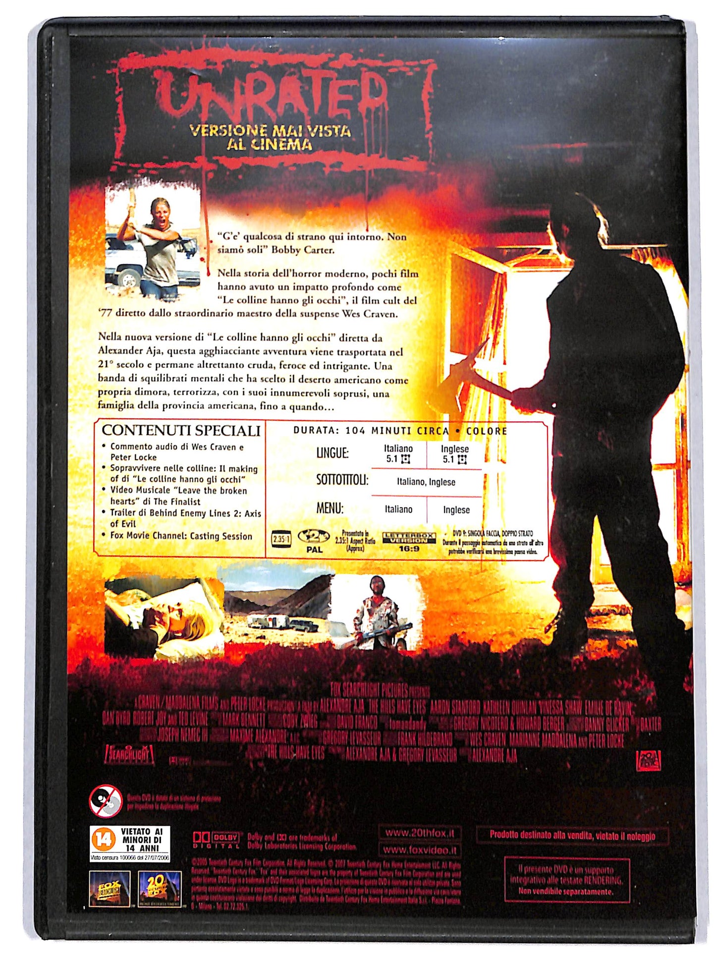EBOND Le colline hanno gli occhi EDITORIALE DVD D715303