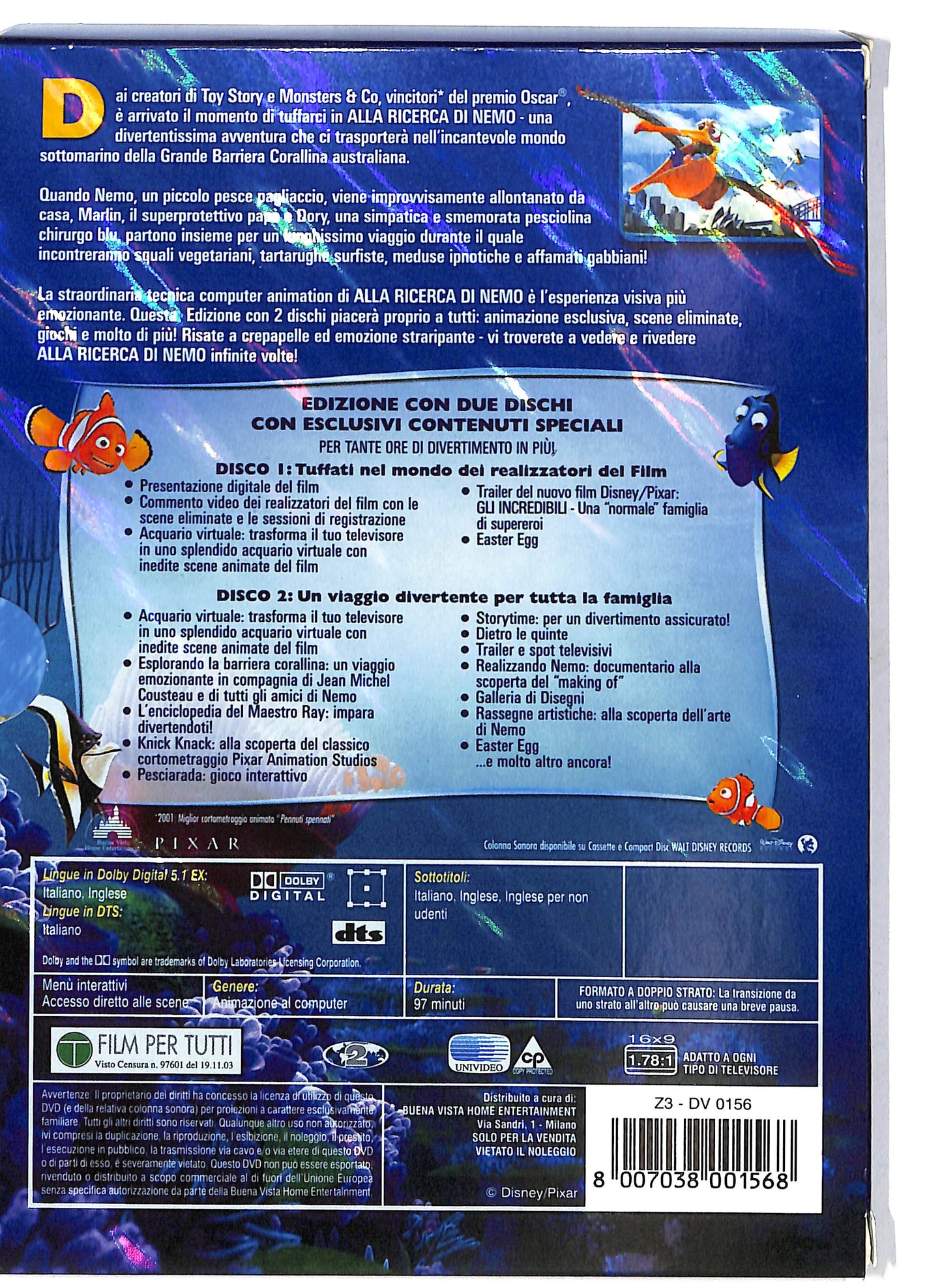 EBOND Alla ricerca di Nemo - 2Dischi Slipcase DVD D715401