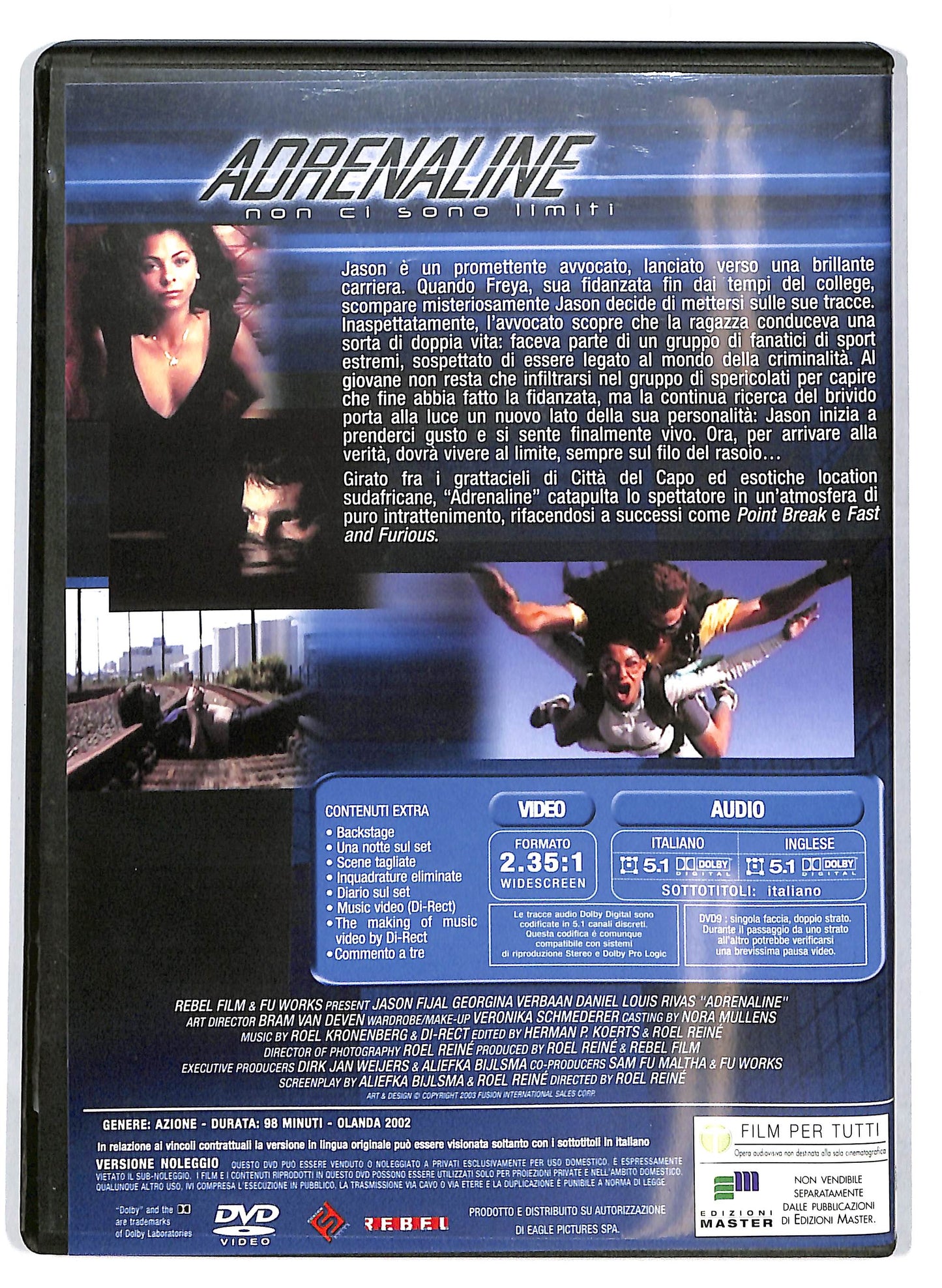 EBOND Adrenaline Non ci sono limiti EDITORIALE DVD D715451