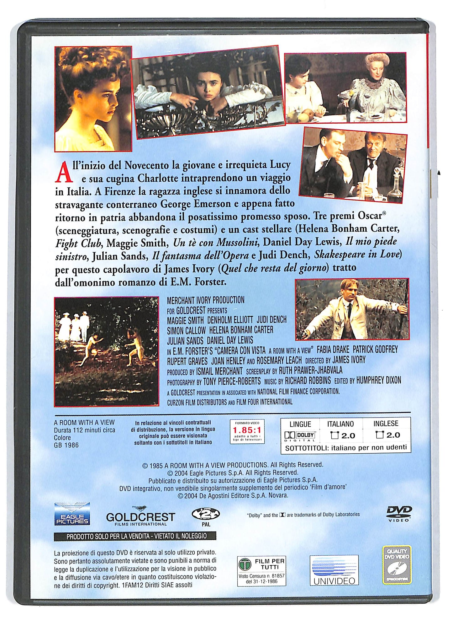 EBOND Film d'amore - Camera con vista EDITORIALE DVD D715505