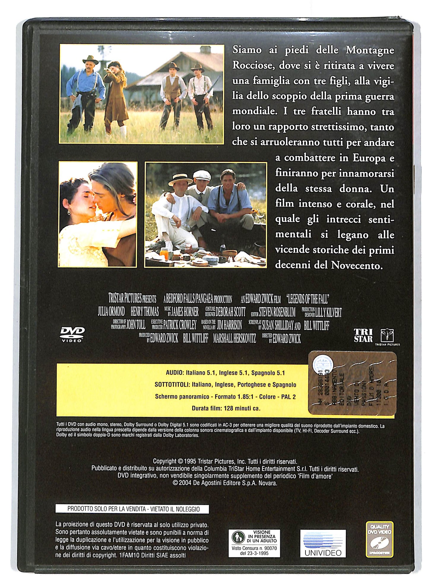 EBOND Film d'amore - Vento di passioni EDITORIALE DVD D715510