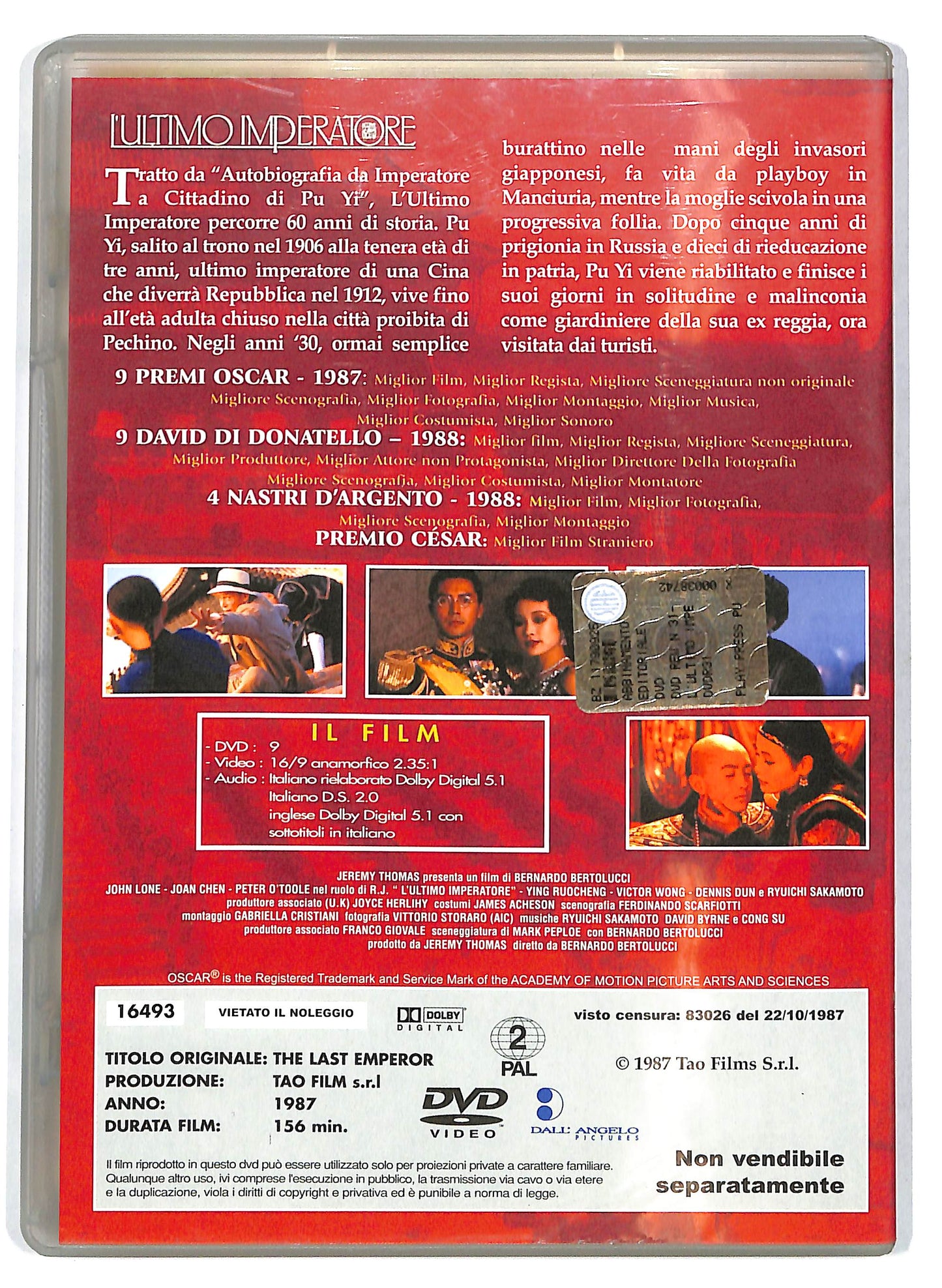 EBOND L'ultimo imperatore EDITORIALE DVD D715647