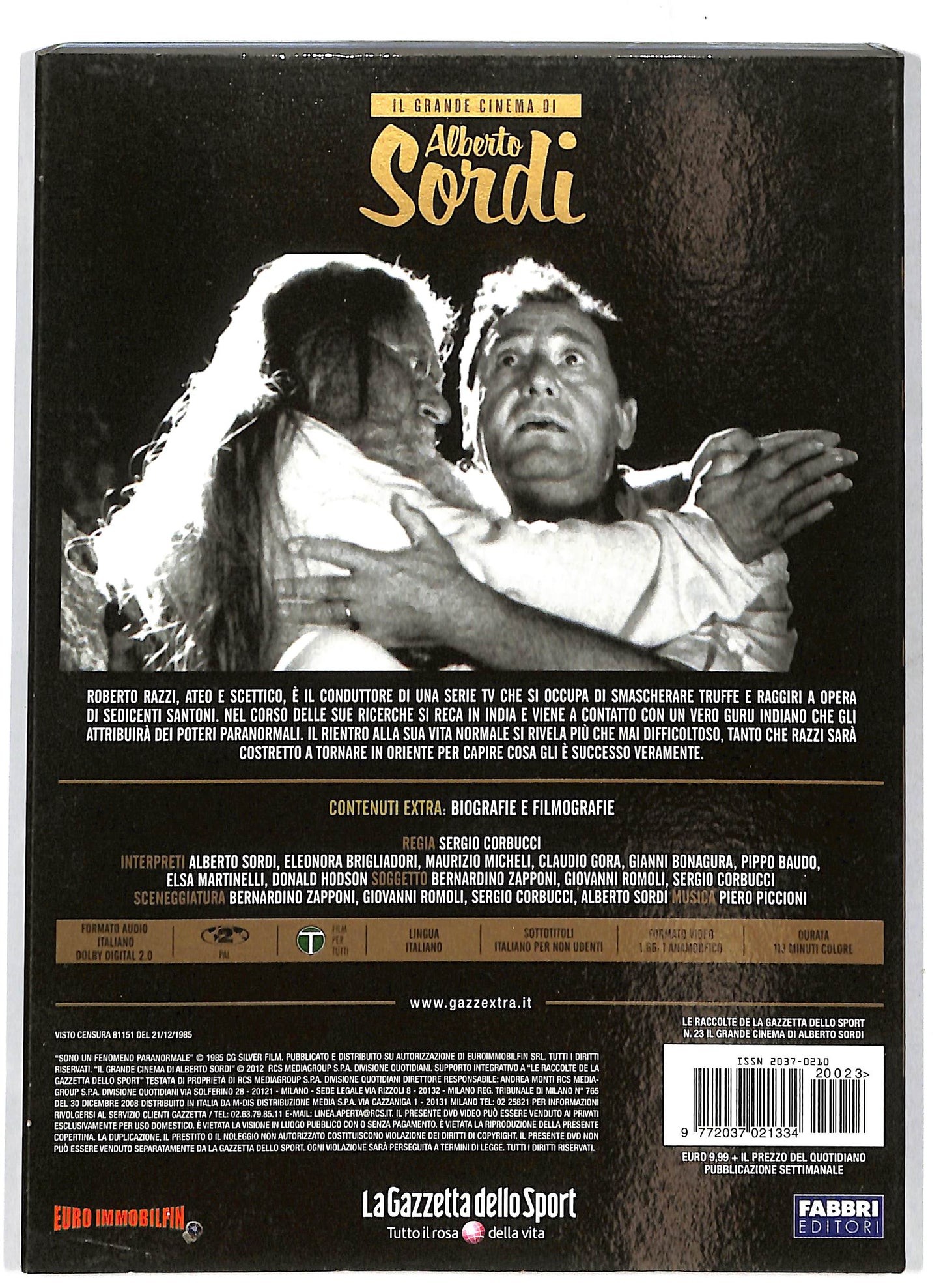 EBOND Il Grande Cinema di Alberto Sordi - Sono un fenomeno paranormale Volume 23 EDITORIALE DVD D715823