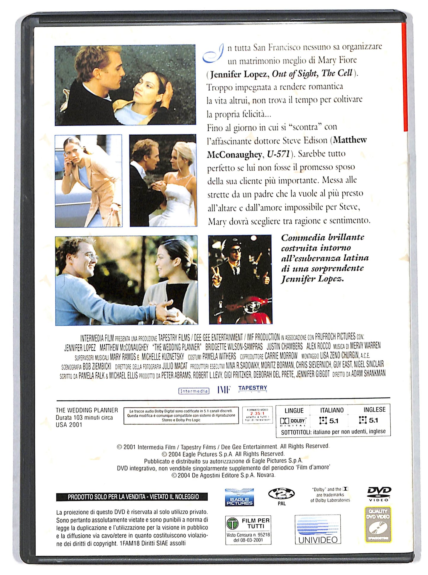 EBOND Film d'amore - The Wedding Planner EDITORIALE DVD D715919