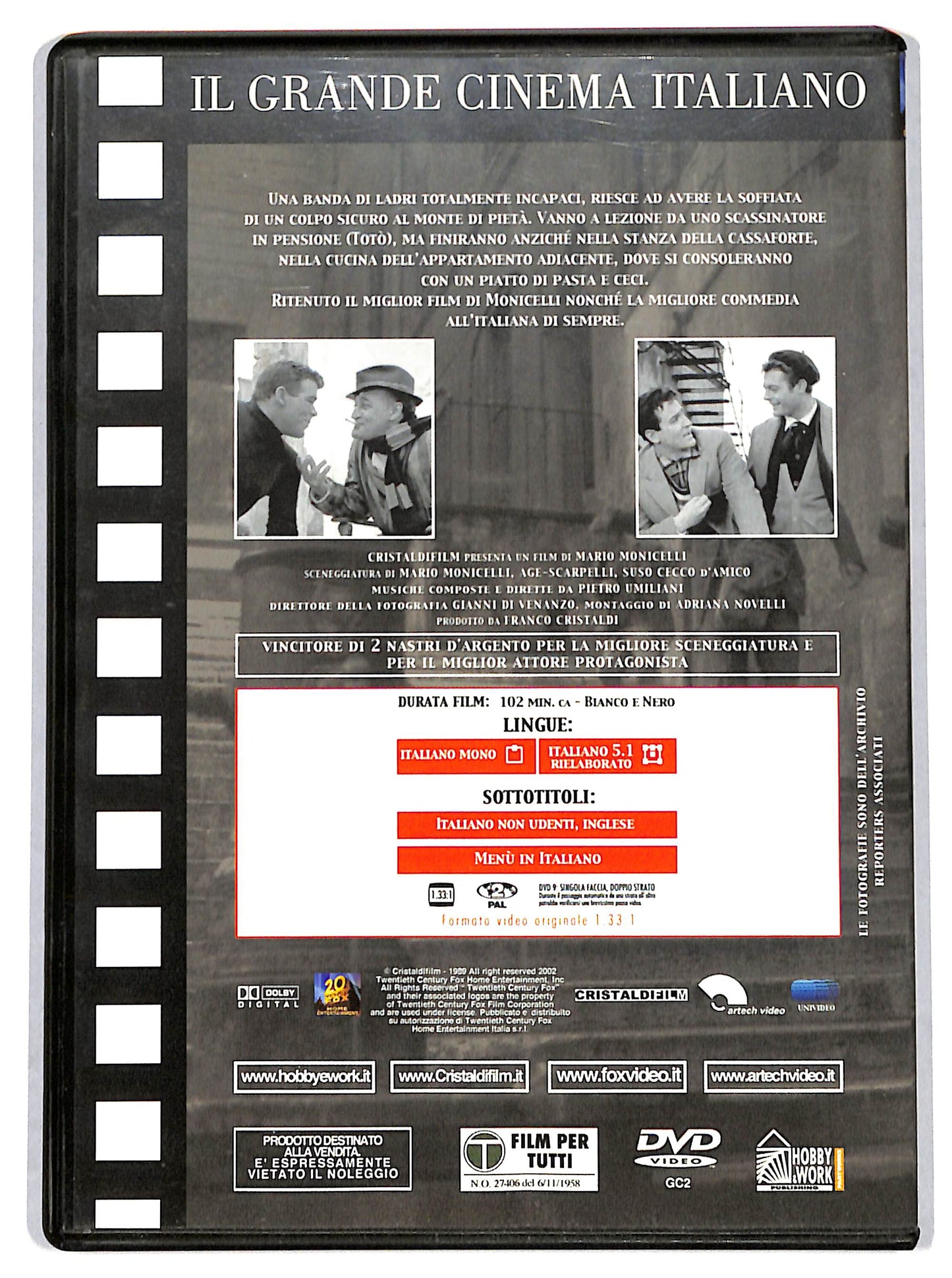 EBOND I soliti ignoti EDITORIALE DVD D715944