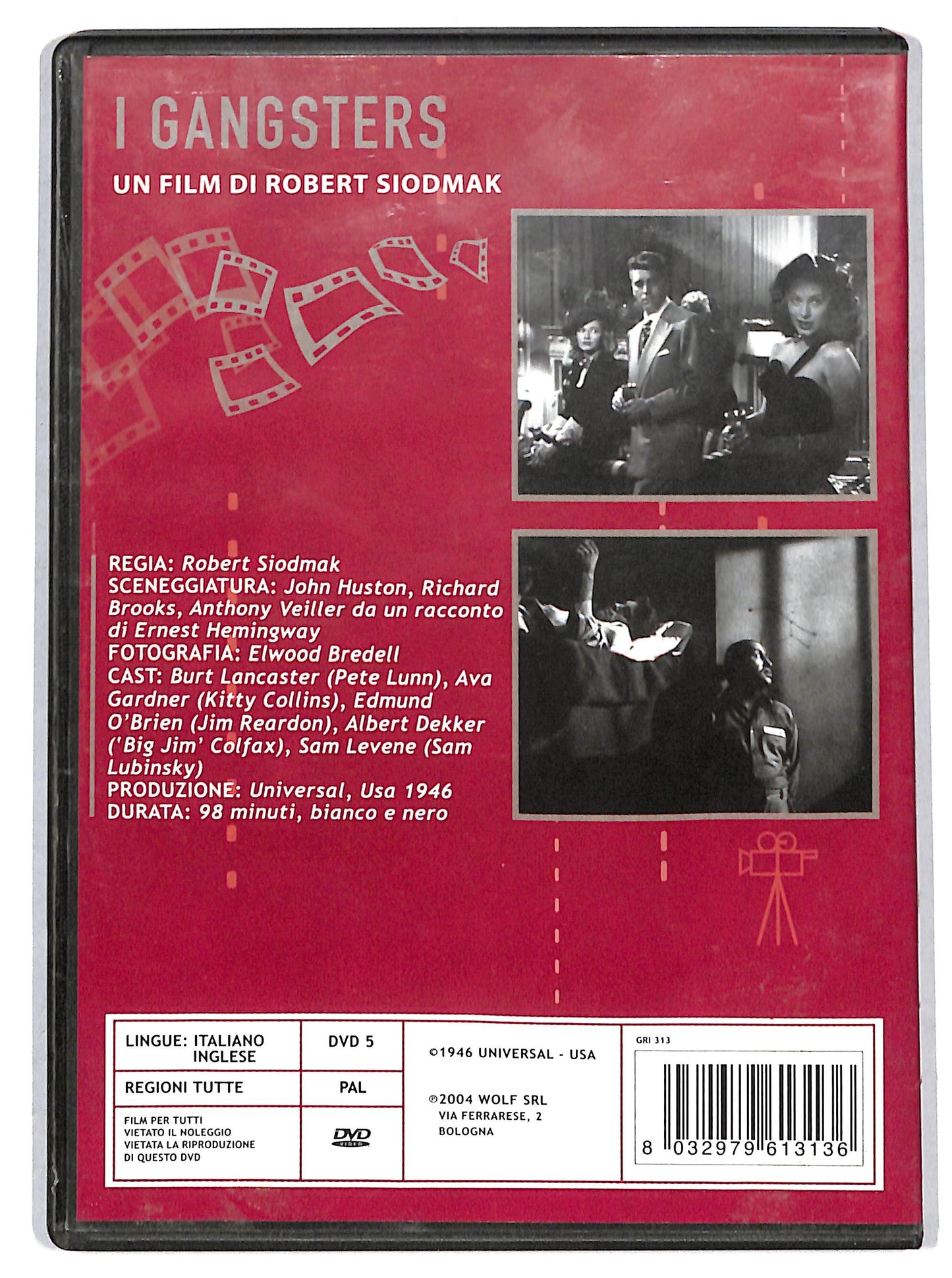 EBOND I gangsters EDITORIALE DVD D716150