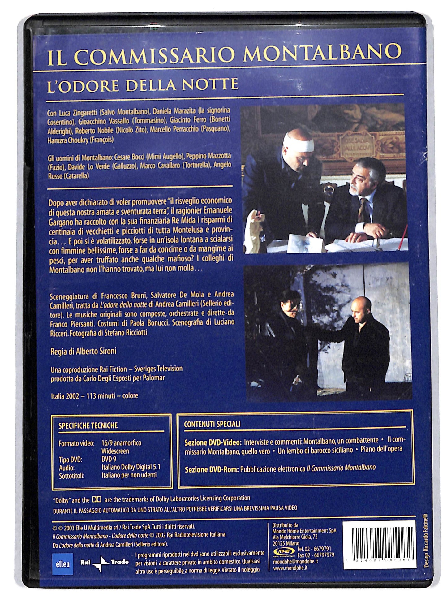 EBOND Il commissario Montalbano. L'odore della notte EDITORIALE DVD D716153