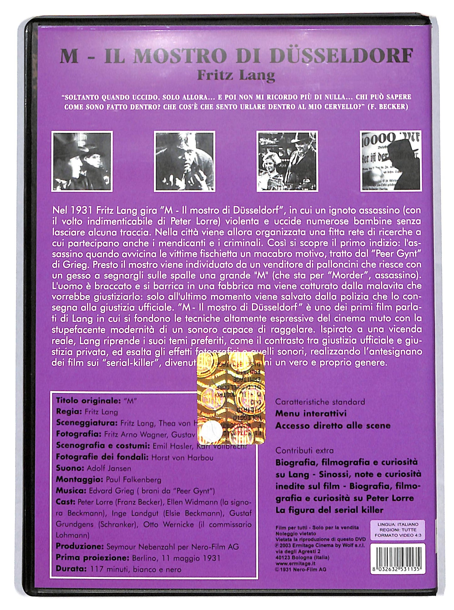 EBOND m, il mostro di dusseldorf DVD D716335