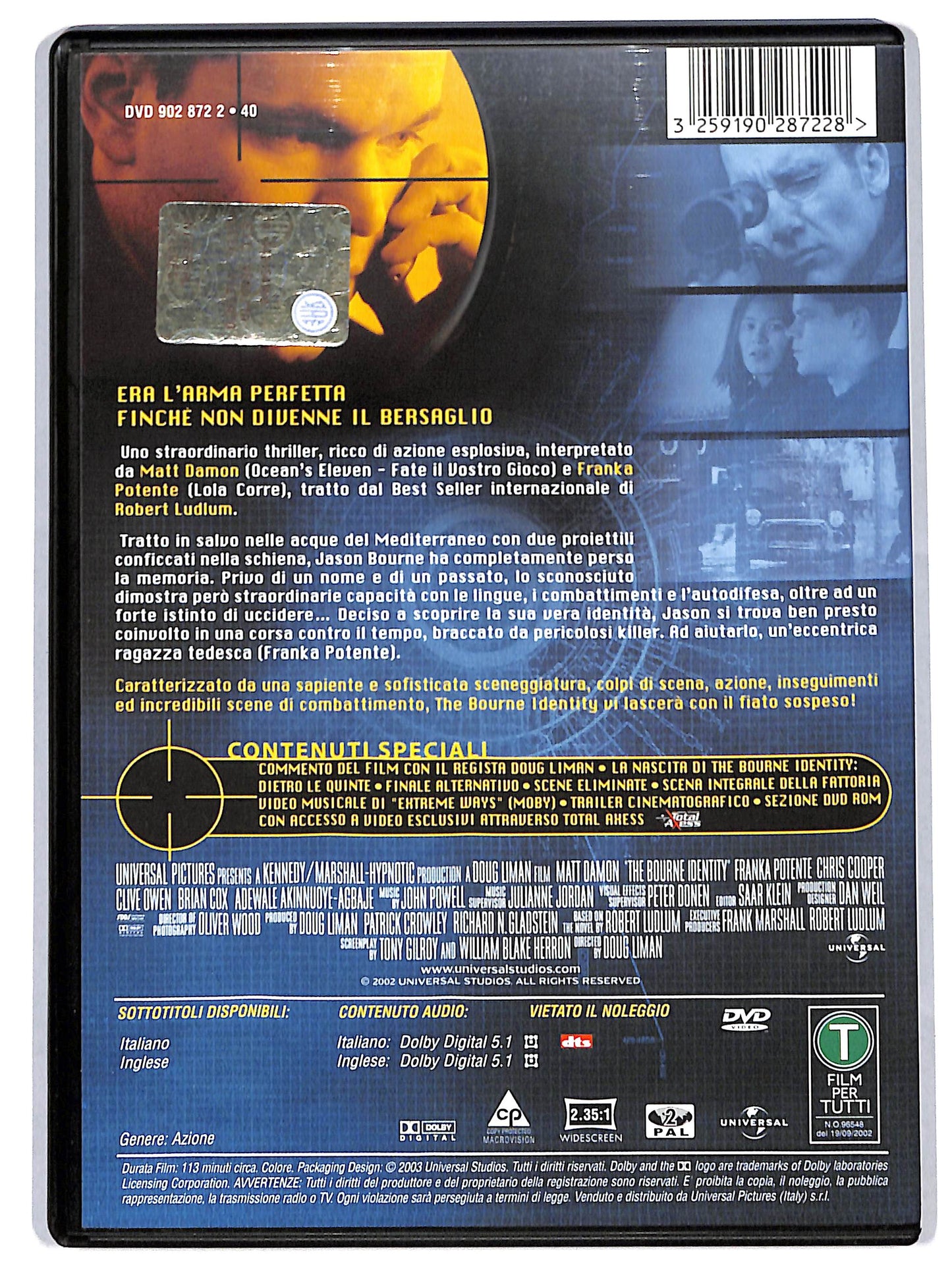 EBOND the bourne identity DVD D716336