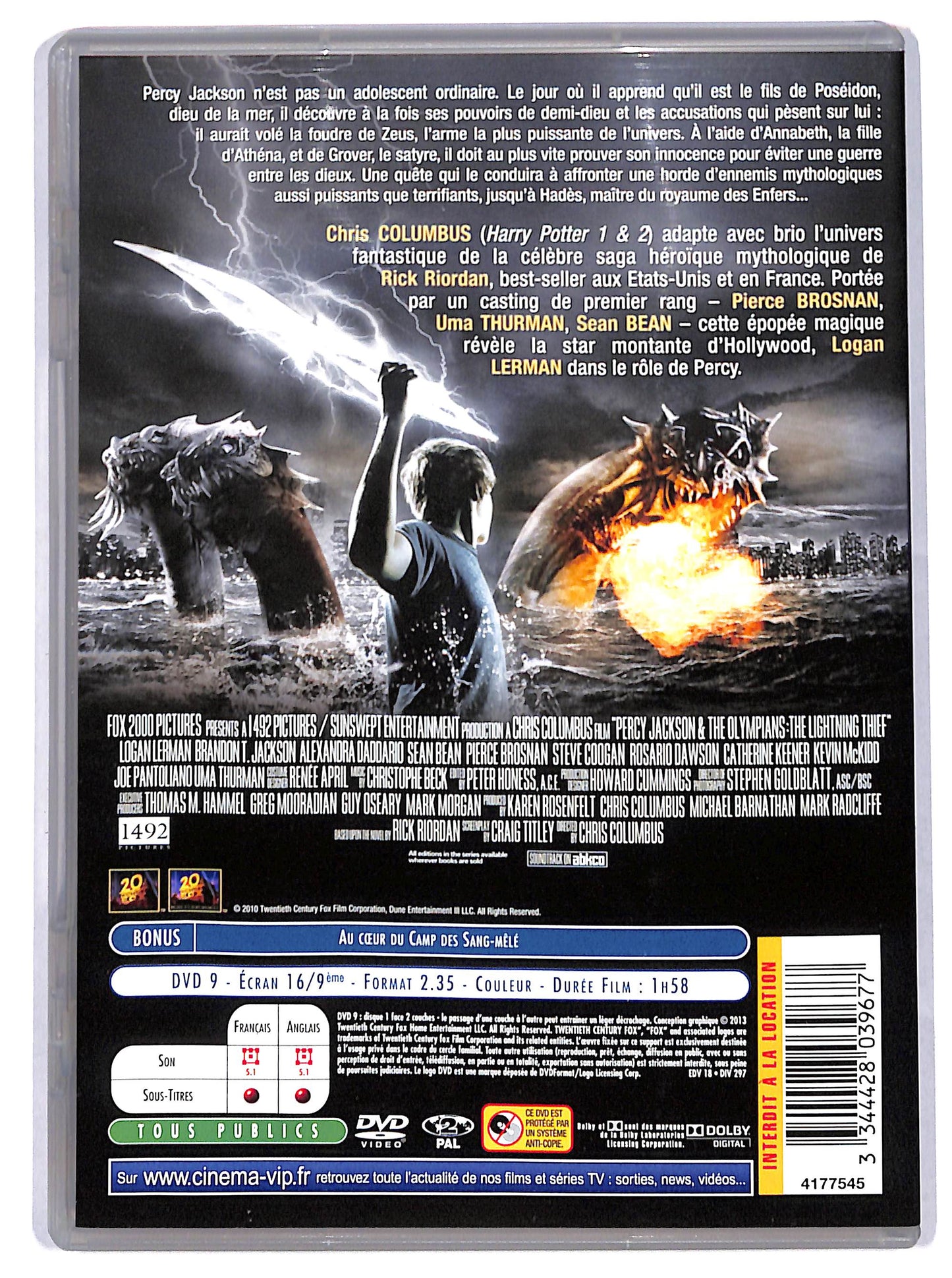 EBOND Percy Jackson : Le Voleur de Foudre (no ita) DVD D716352
