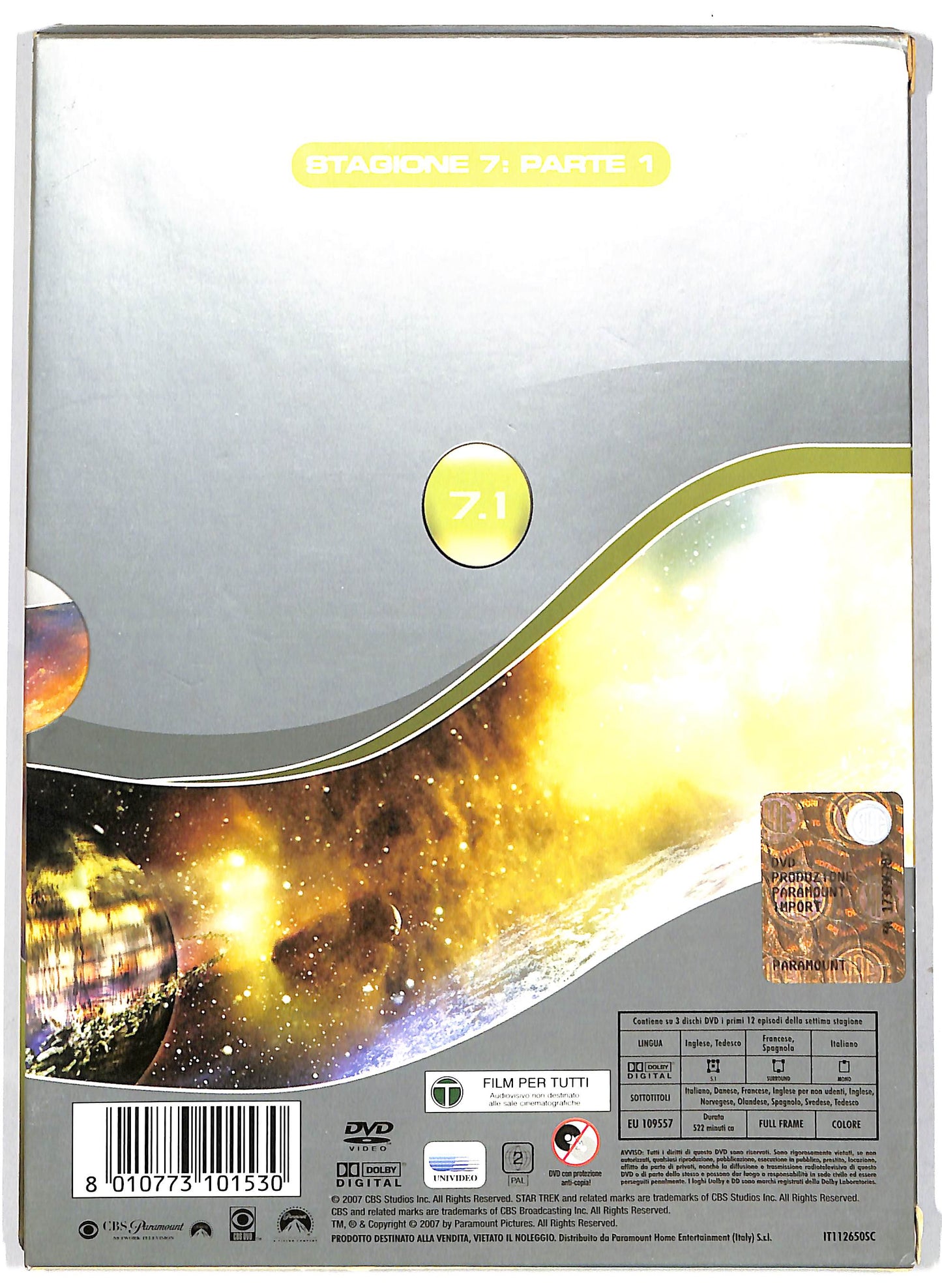 EBOND Star Trek: The Next Generation Stagione 7 Parte 1 DVD D716418