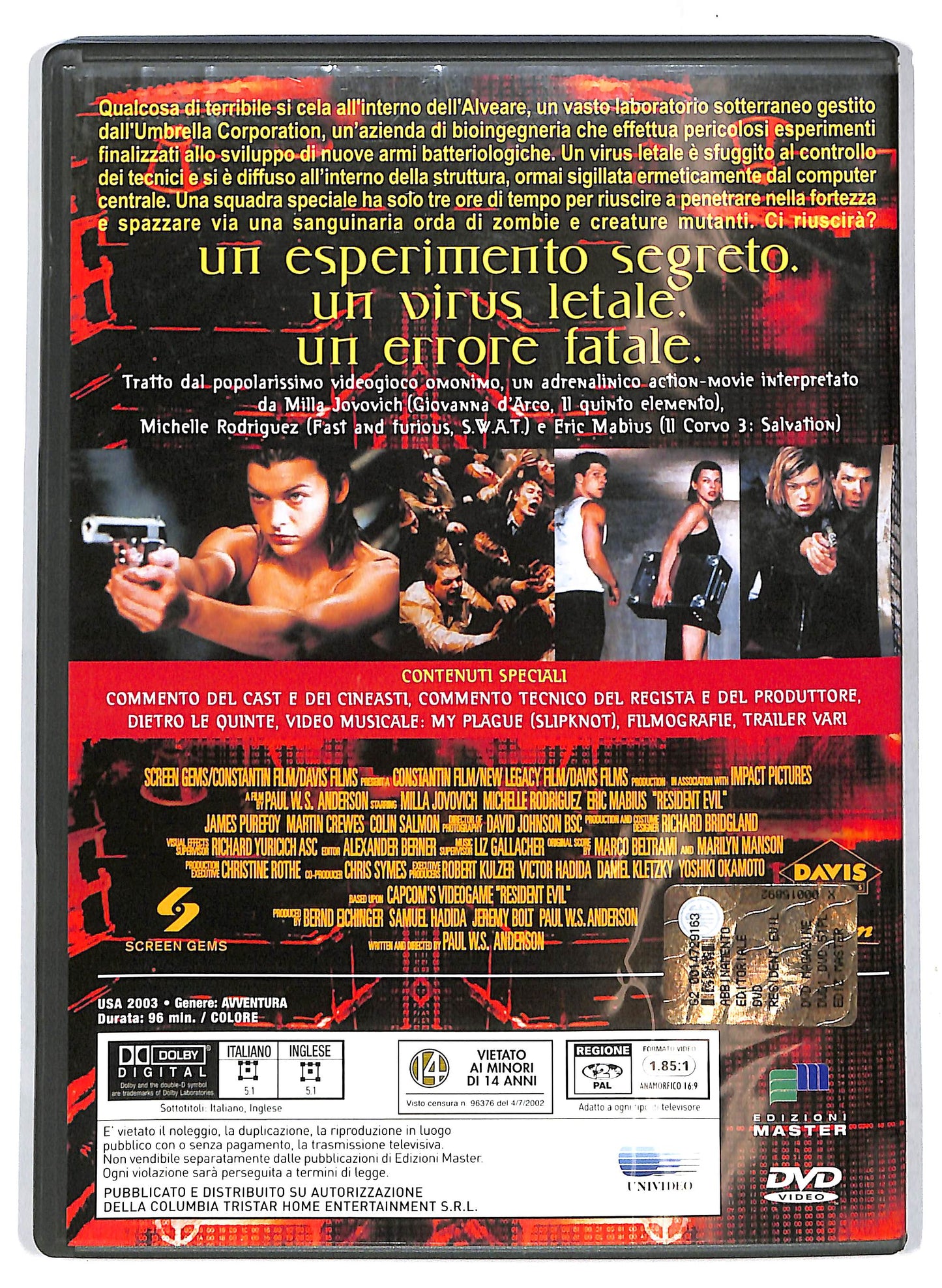 EBOND Resident Evil DVD Editoriale EDITORIALE D716437