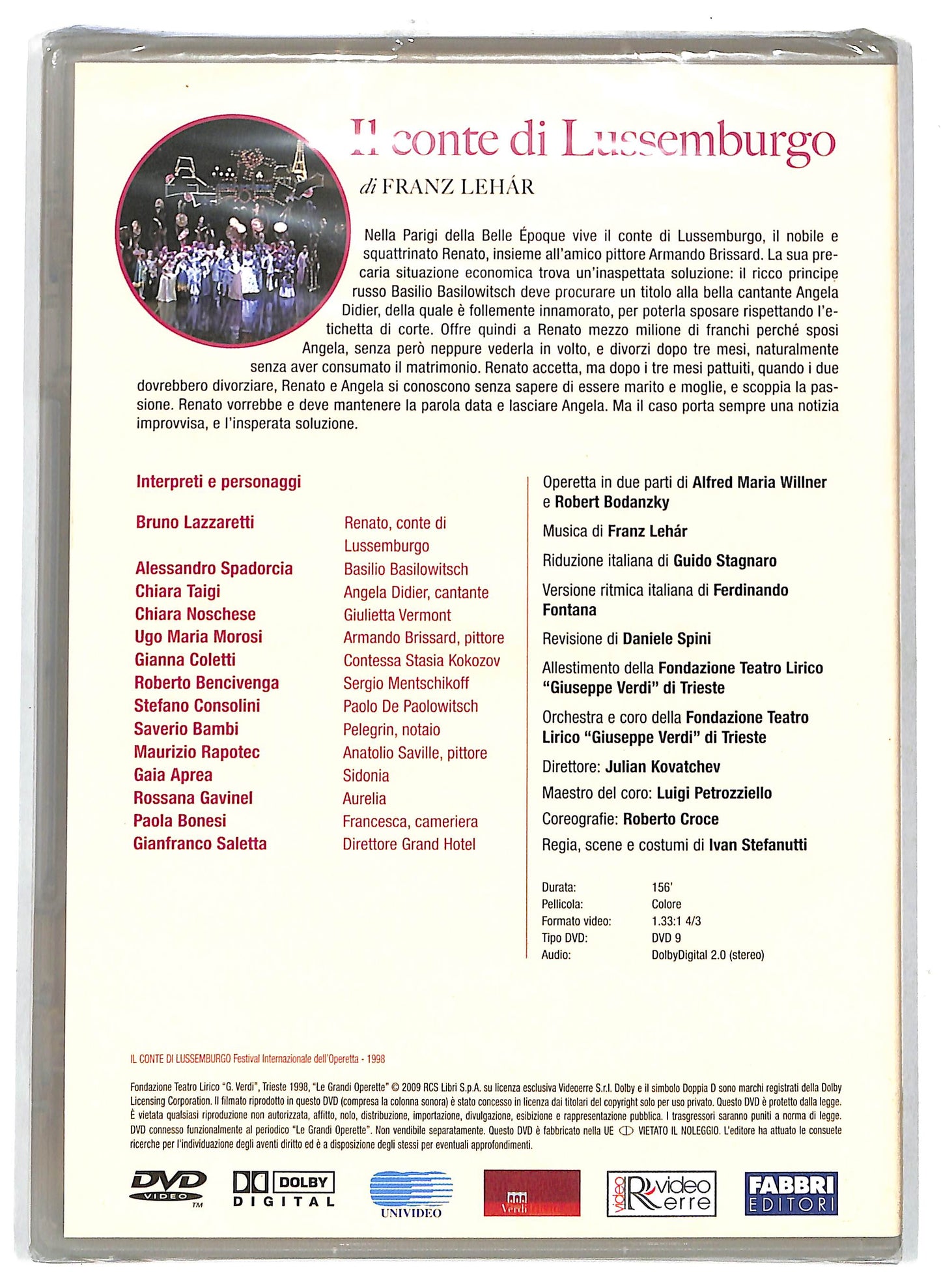 EBOND Il conte di Lussemburgo - Le Grandi Operette EDITORIALE DVD D716561