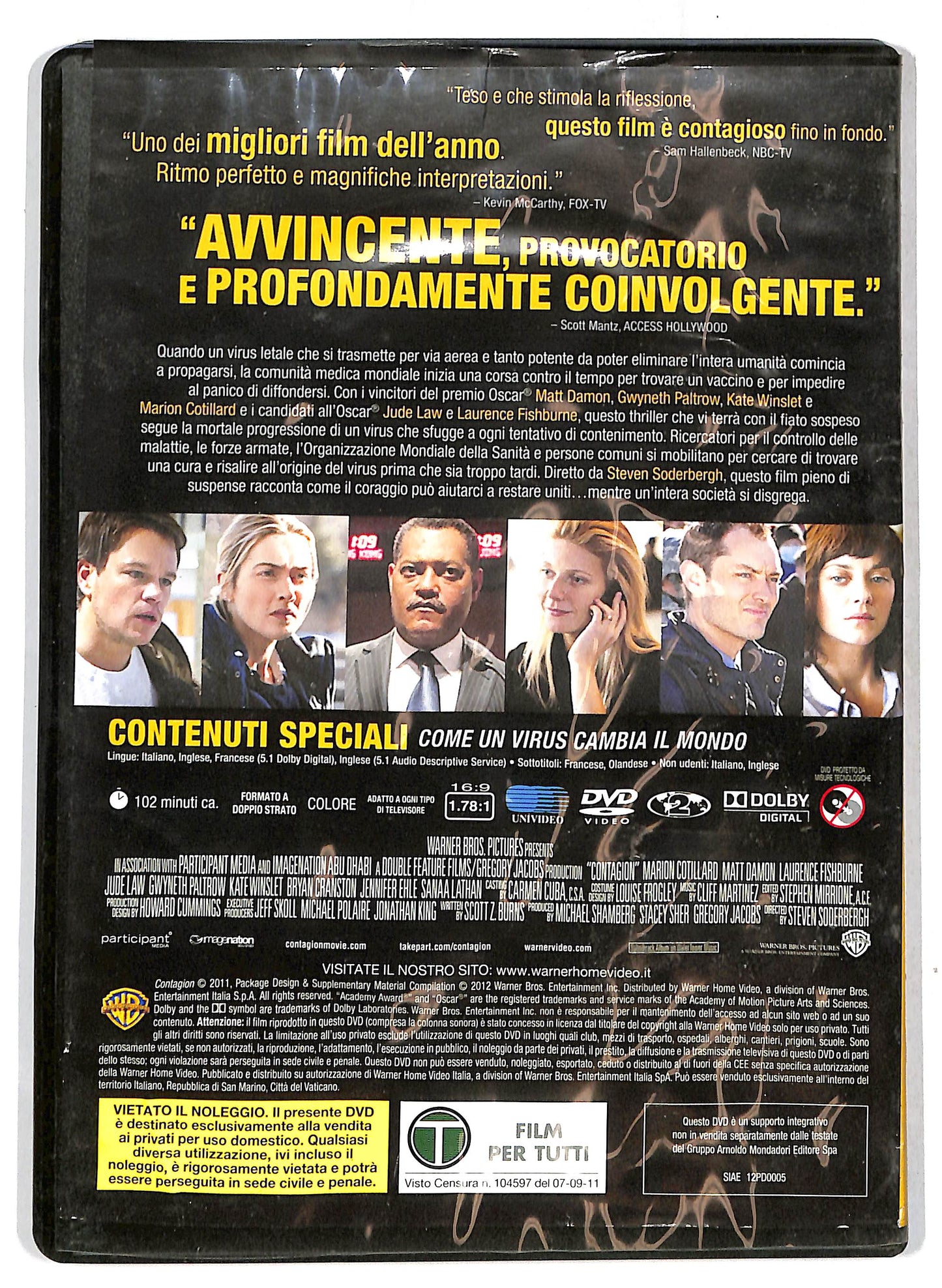 EBOND Contagion EDITORIALE DVD D716709