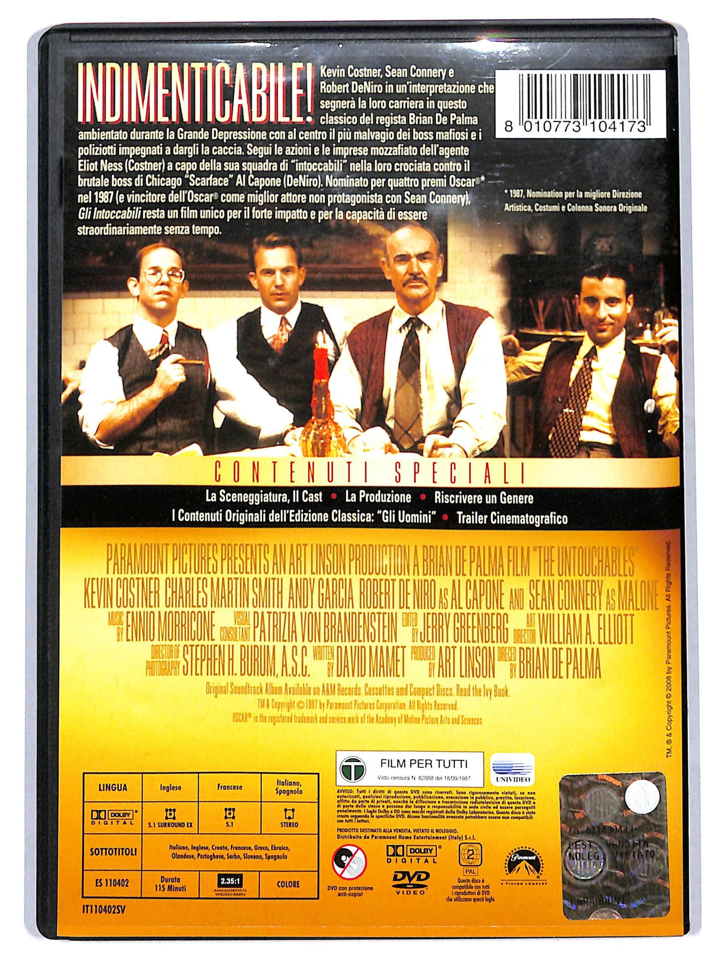 EBOND gli intoccabili EDIZIONE SPECIALE DVD D716811