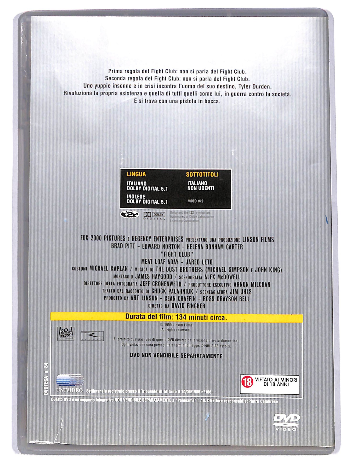 EBOND Fight Club EDITORIALE DVD D716818