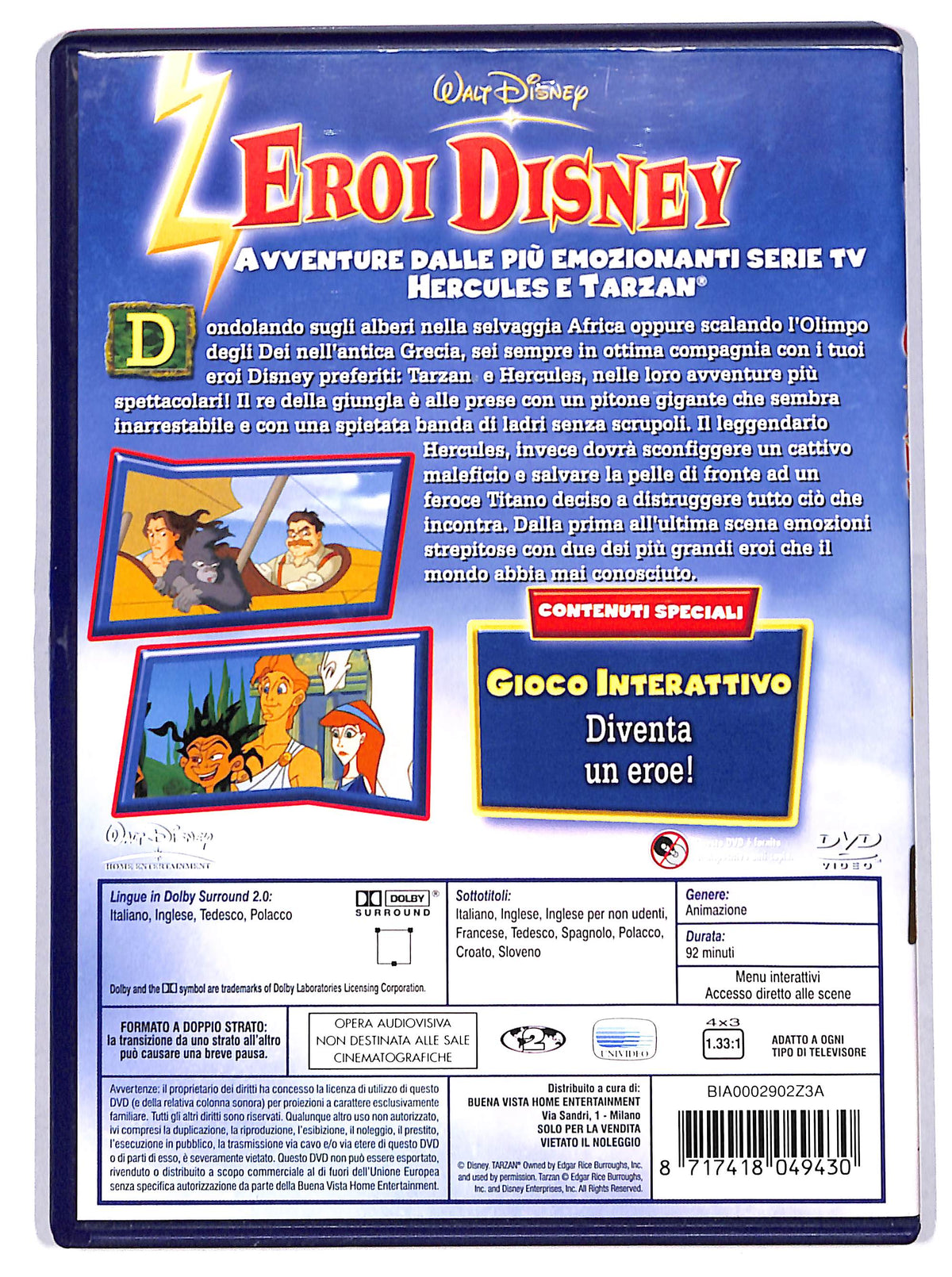 EBOND eroi disney - volume uno DVD D716835