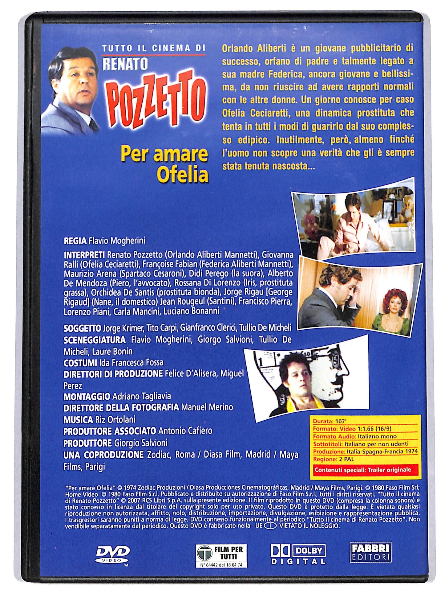 EBOND Per amare Ofelia EDITORIALE DVD D716852