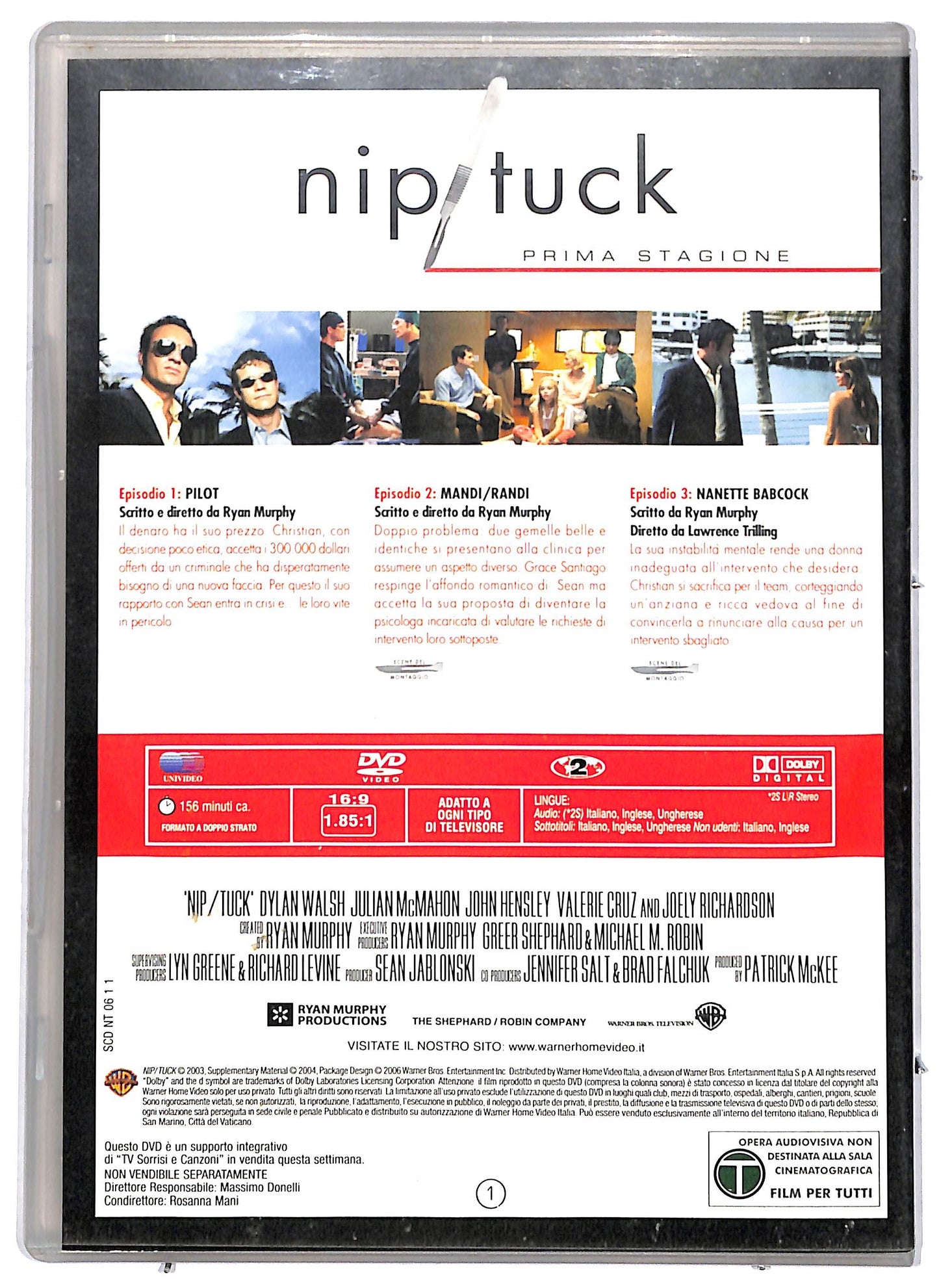 EBOND Nip Tuck - Stagione 1 disco 1 episodi 1 - 3 EDITORIALE DVD D717602