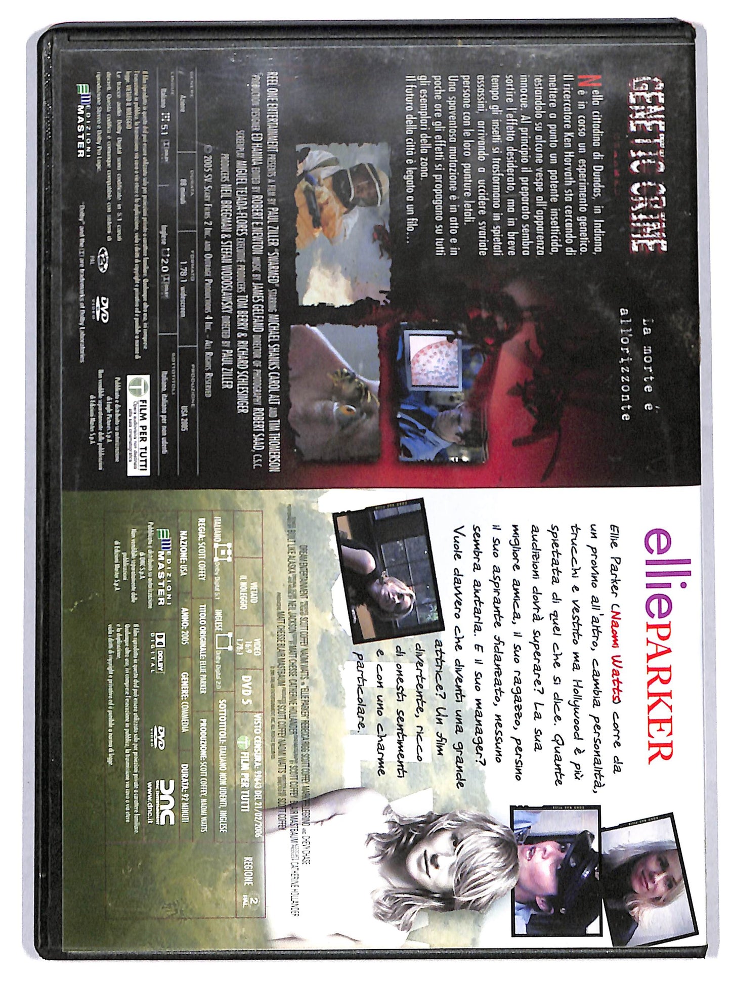 EBOND EllieParker + Genetic Crime EDITORIALE DVD D717744