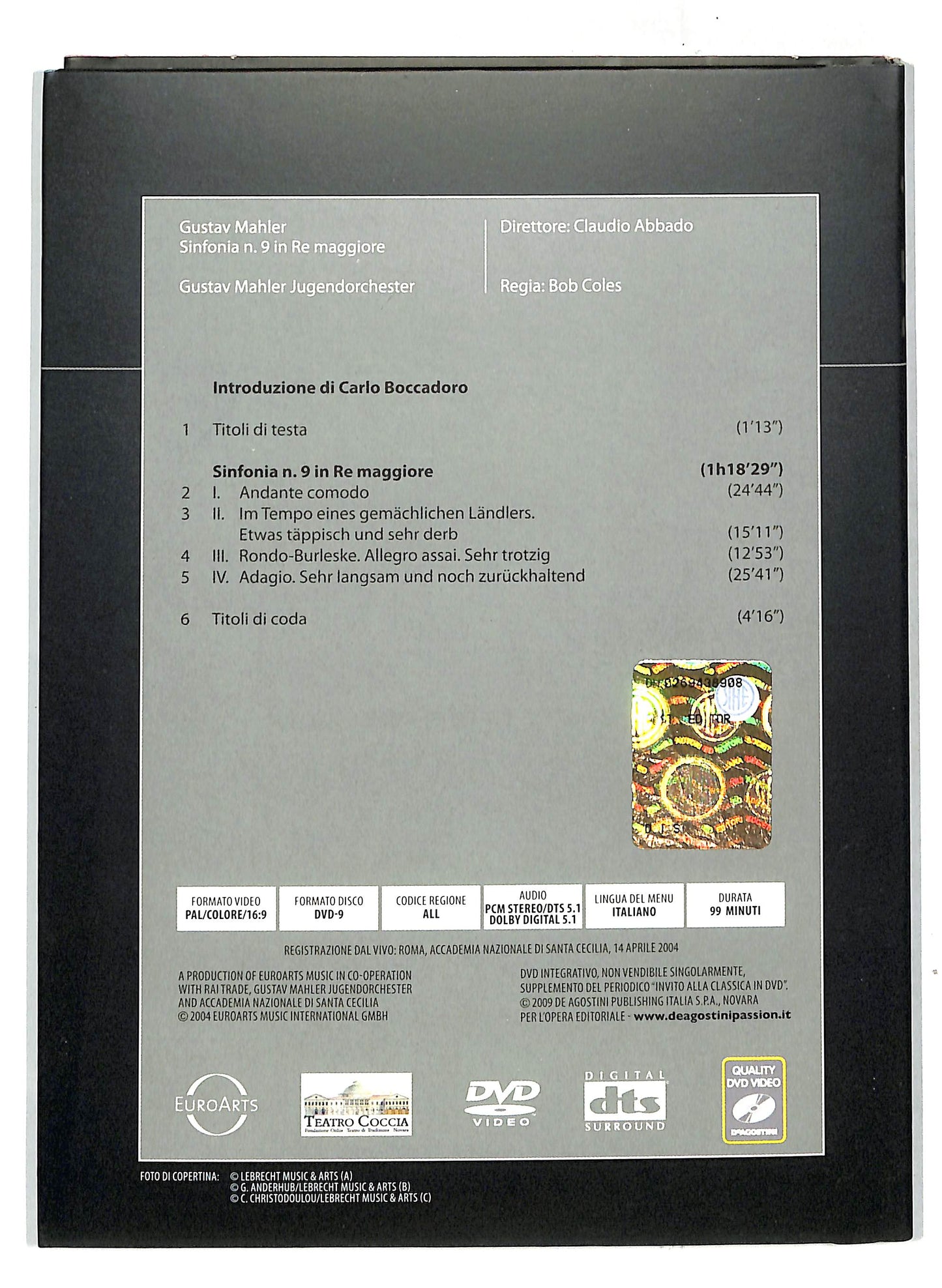 EBOND Invito alla Classica - Mahler - Abbado vol.51 EDITORIALE DVD D717969