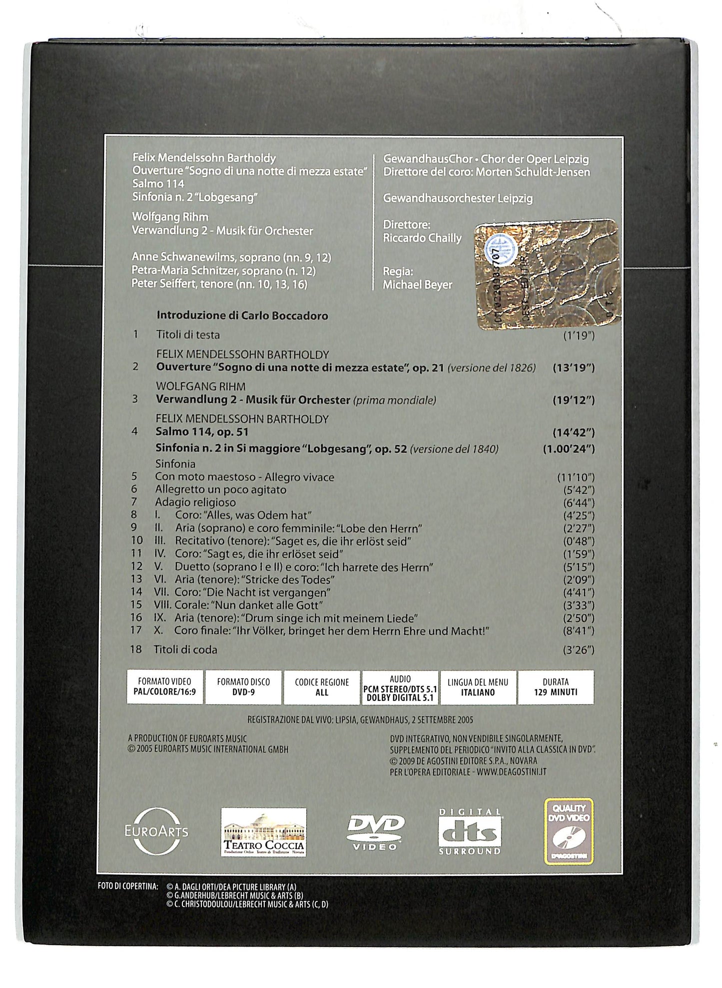 EBOND Invito alla clas. - Mendelssohn - Rihm vol.23 EDITORIALE DVD D717972