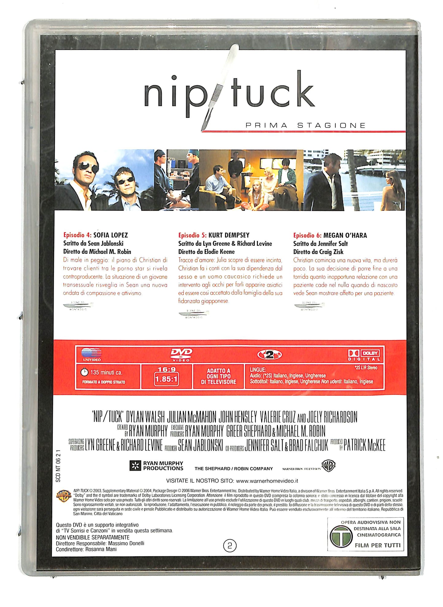 EBOND Nip/Tuck Prima stagione Disco Due EDITORIALE DVD D718033