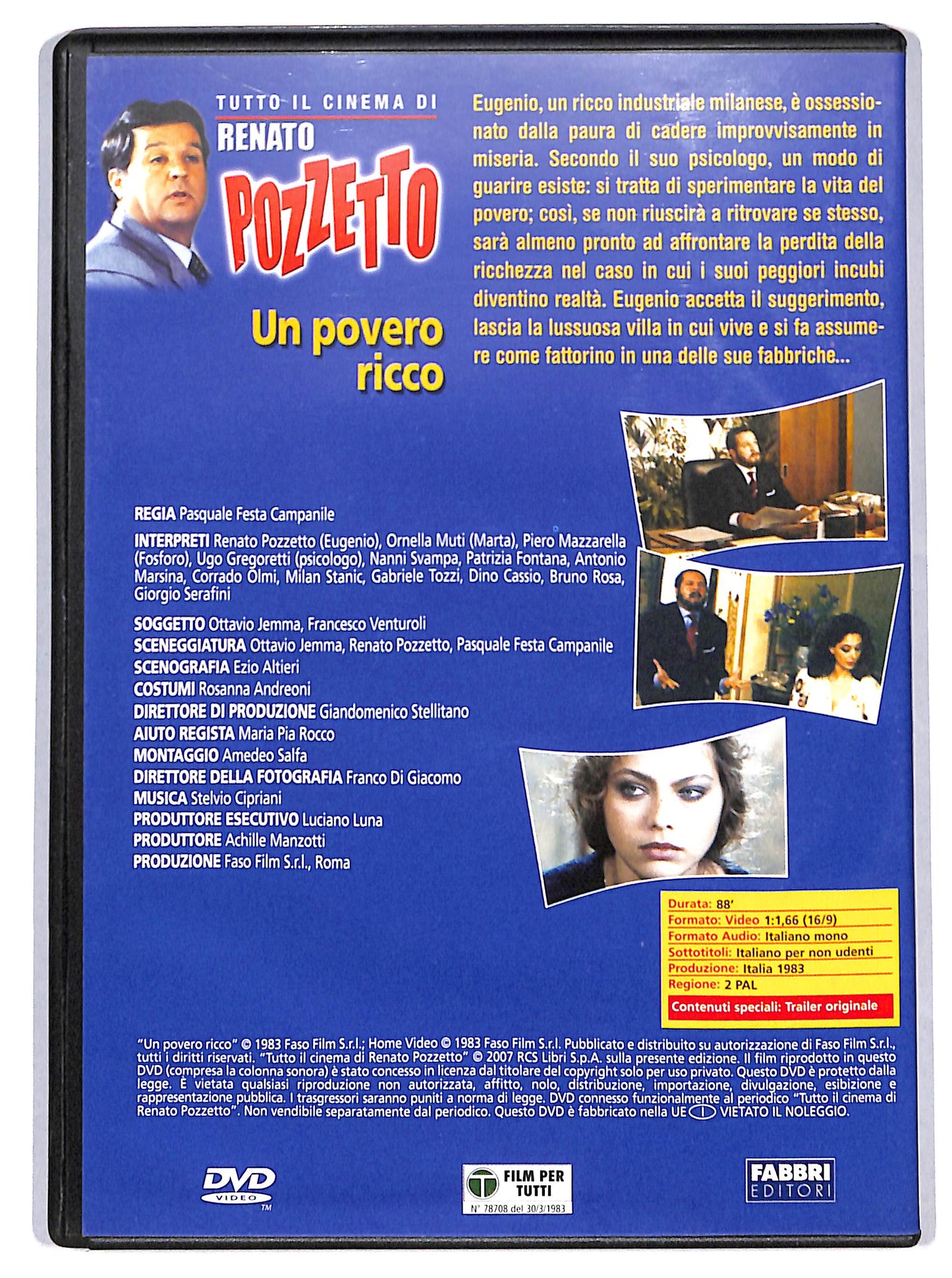 EBOND Un povero ricco (no booklet) EDITORIALE DVD D718208