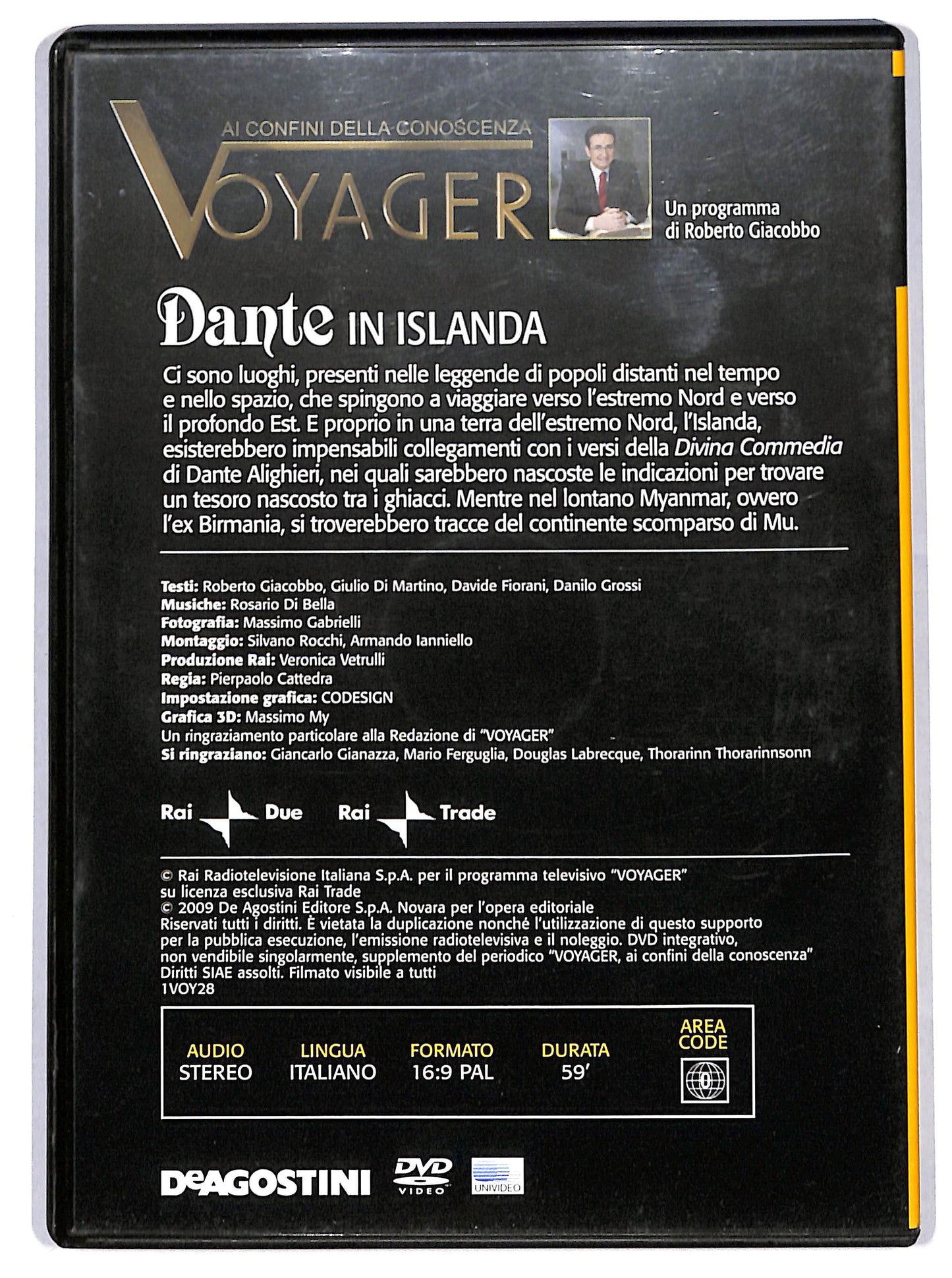 EBOND Voyager Vol. 28 - Dante in Islanda EDITORIALE DVD D718221