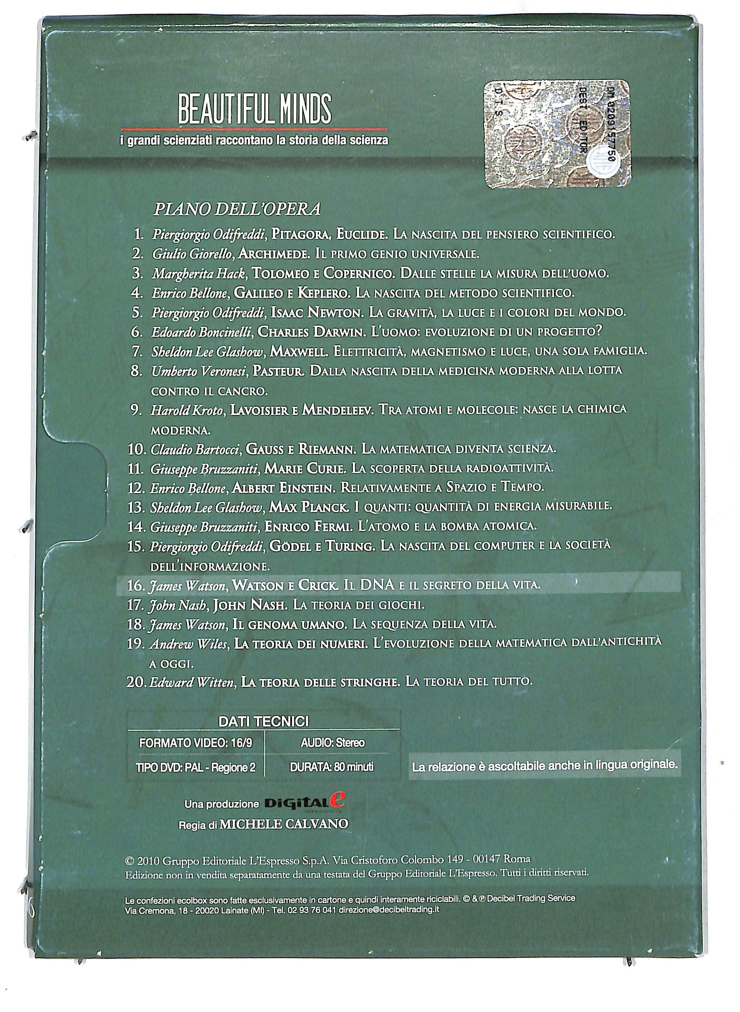 EBOND Watson e Crick Il DNA e il segreto della.. vol.16 EDITORIALE DVD D718443