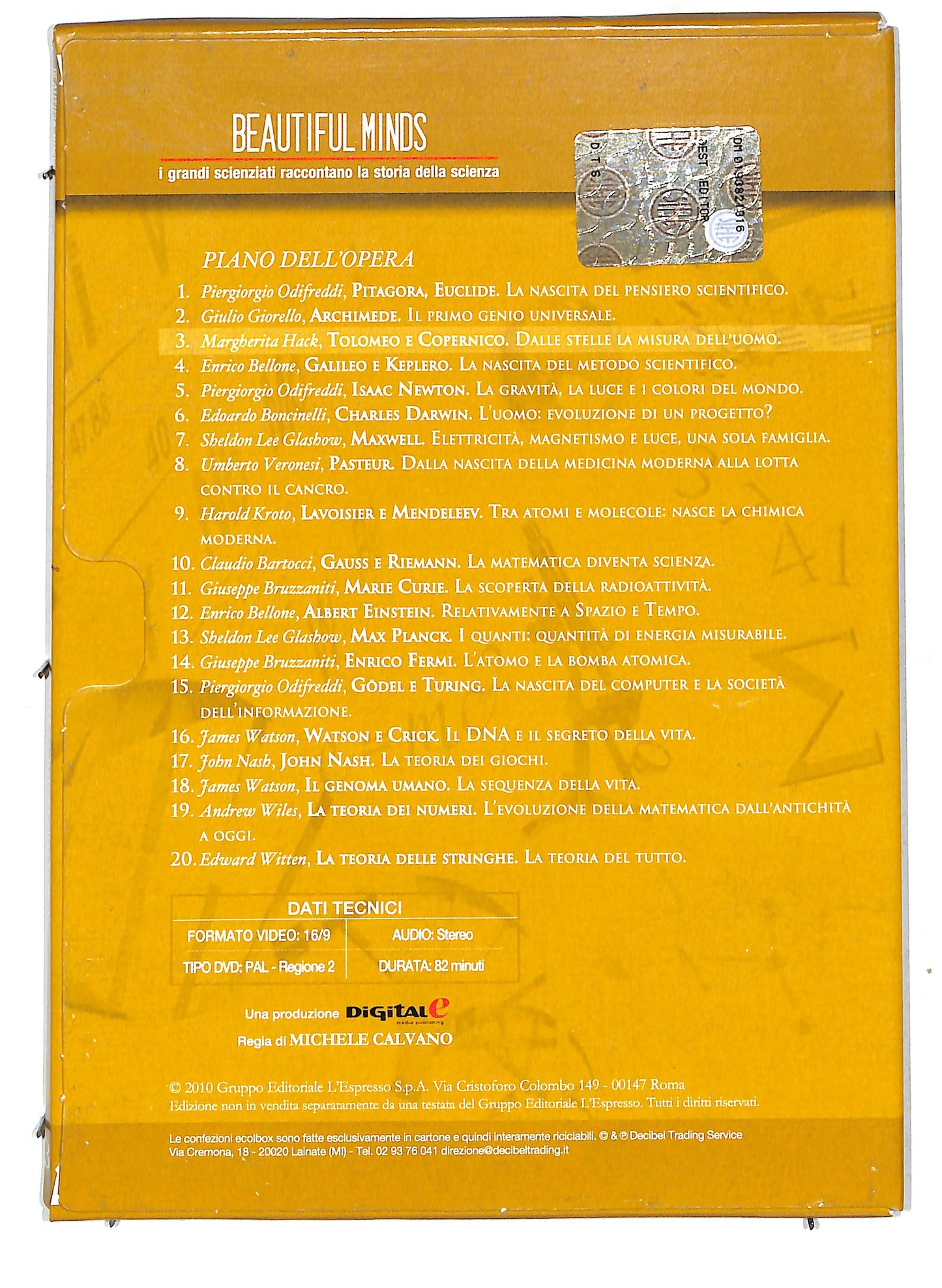 EBOND Hack - Tolomeo e Copernico Dalle stelle..vol.3 EDITORIALE DVD D718447