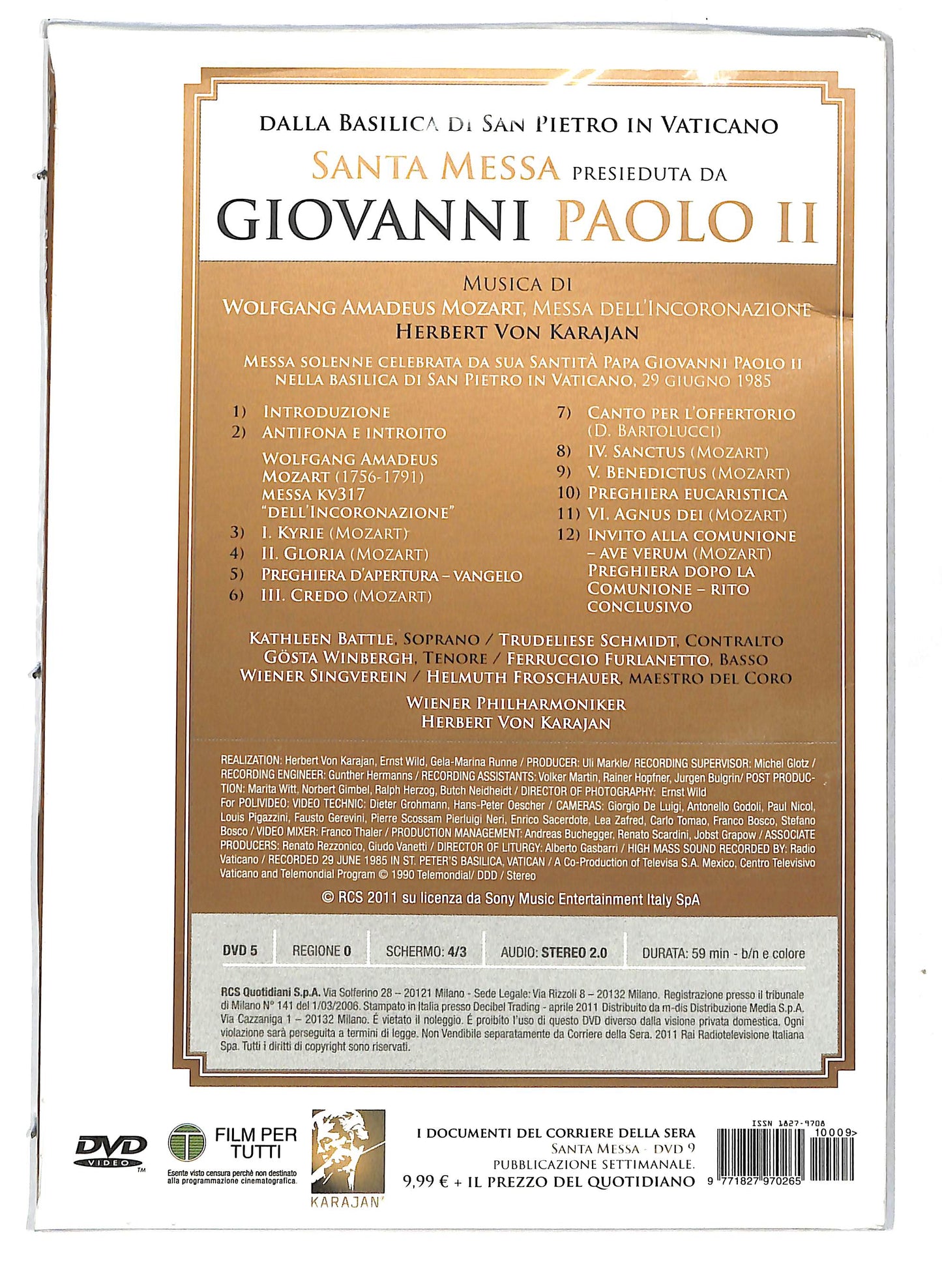 EBOND Giovanni Poalo II - Dalla basilica di San Pietro.. EDITORIALE DVD D718505