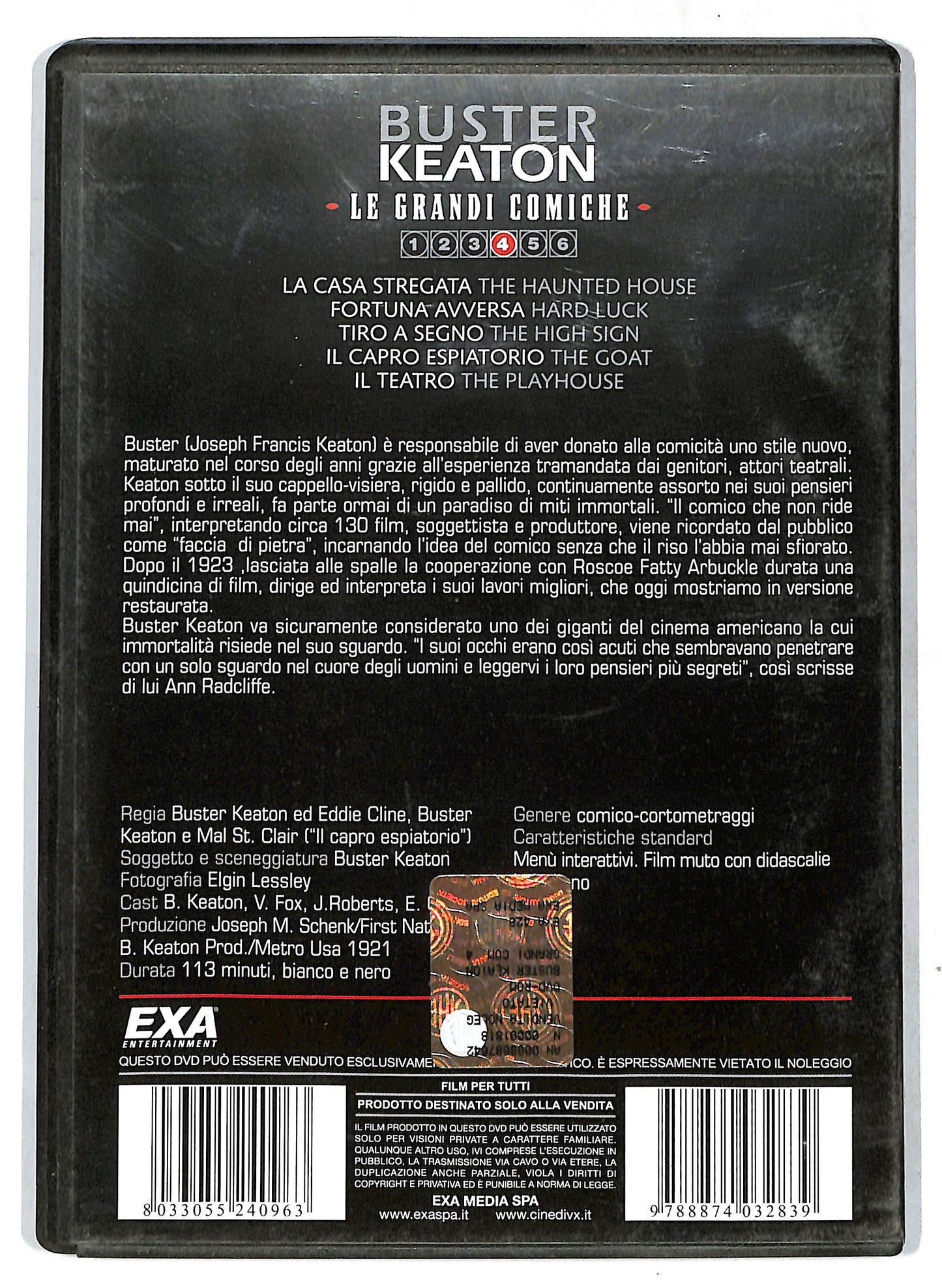EBOND Le grandi comiche - Buster Keaton Volume 4 EDITORIALE DVD D718506
