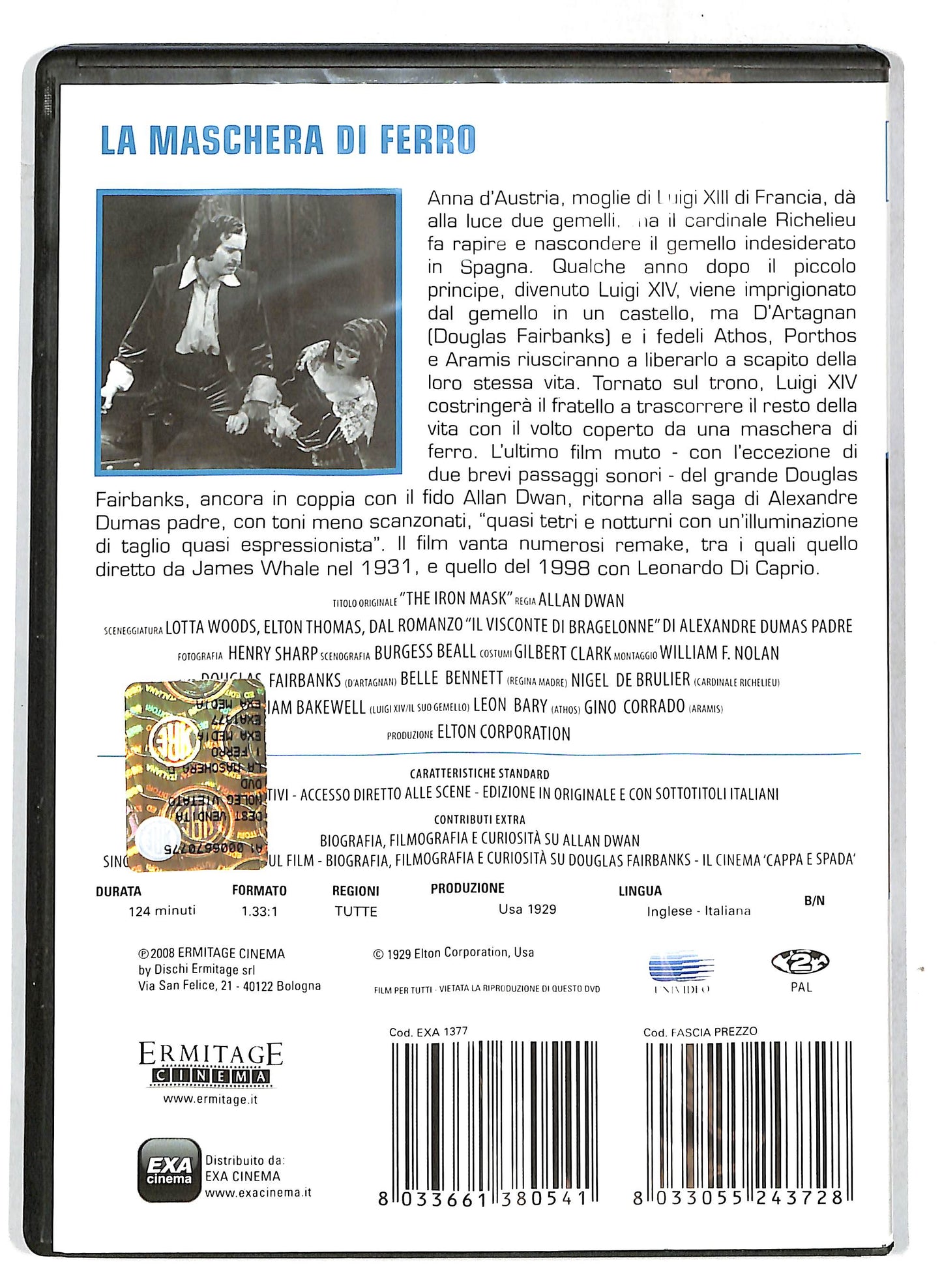 EBOND La maschera di ferro Ermitage Cinema EDITORIALE DVD D718604