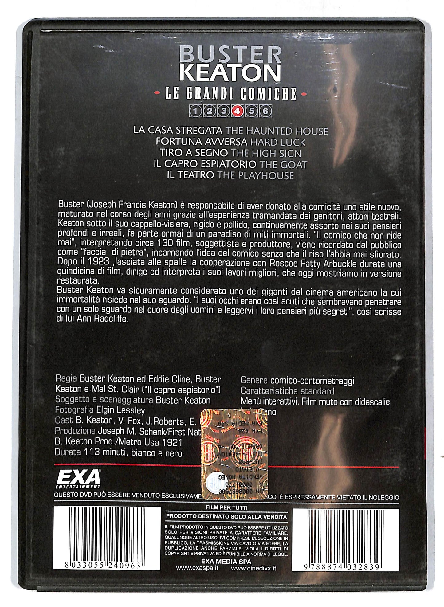EBOND Le grandi comiche - Buster Keaton Volume 4 DVD D718605