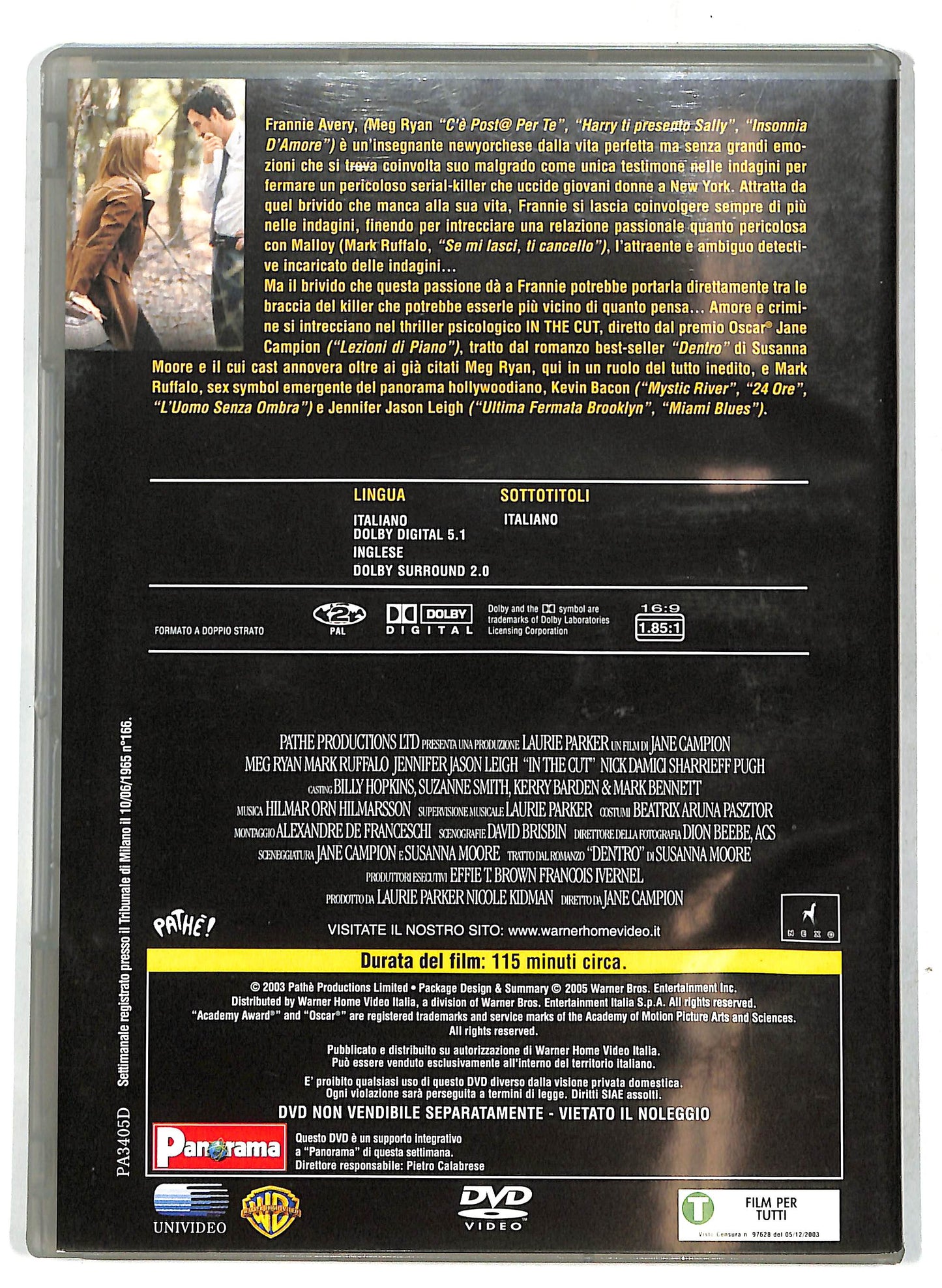 EBOND In the Cut EDITORIALE DVD D719026