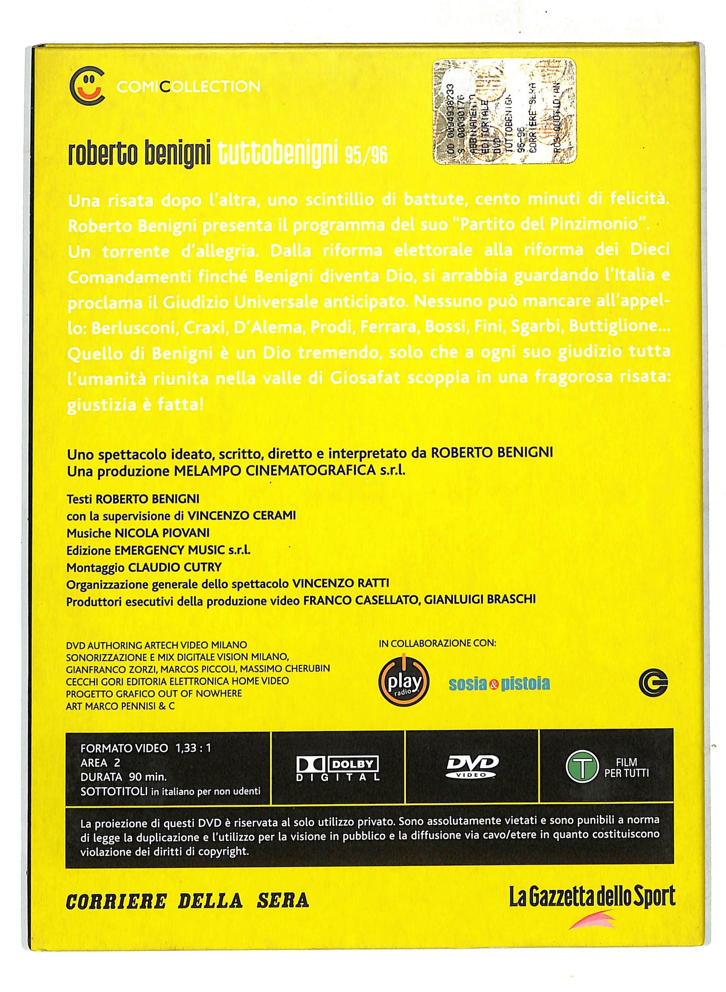 EBOND Comicollection vol.2 - Benigni - Tutto Benigni EDITORIALE DVD D719053