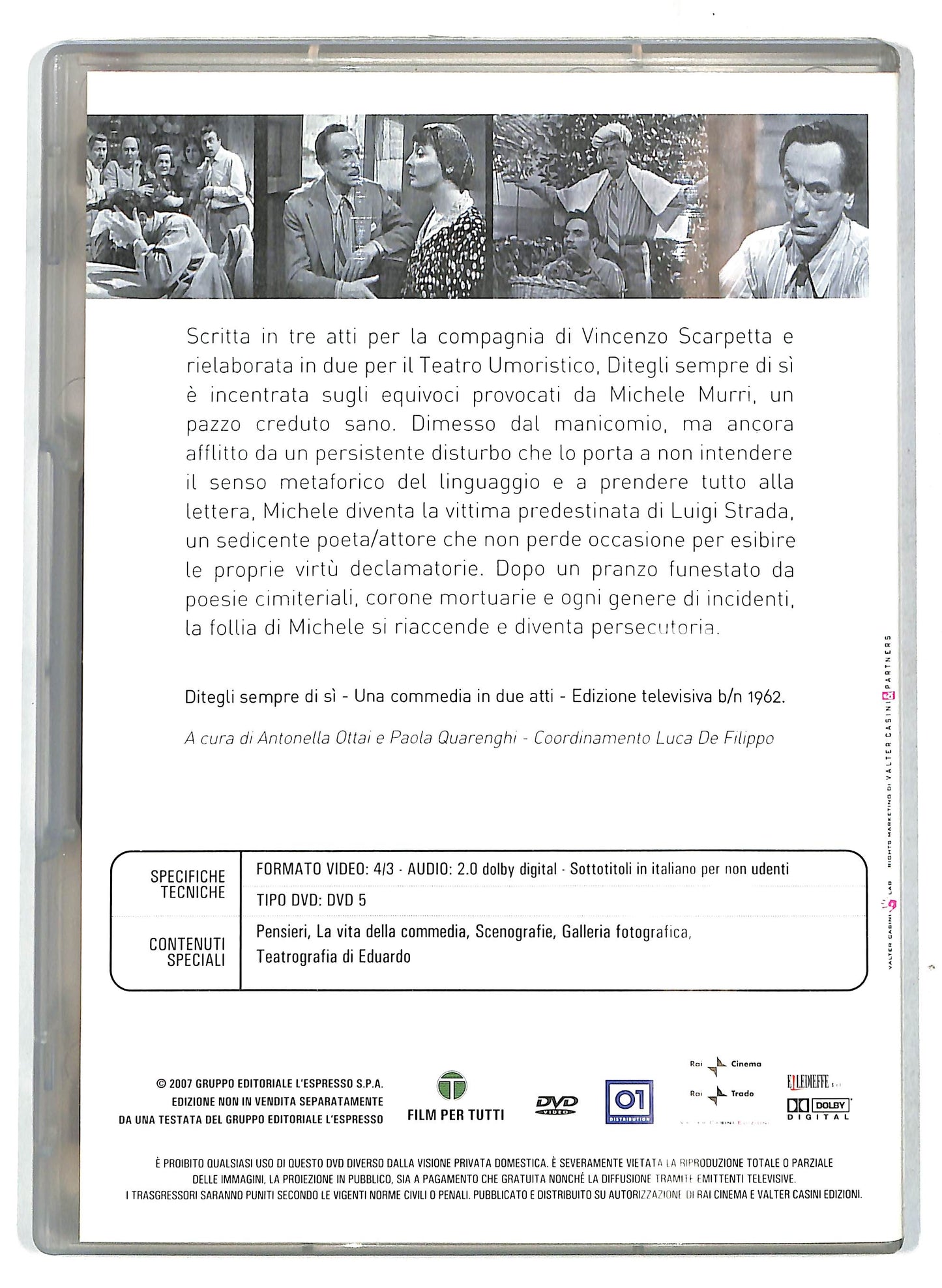 EBOND Ditegli sempre di si - Le Commedie di Eduardo Vol.7 EDITORIALE DVD D719143