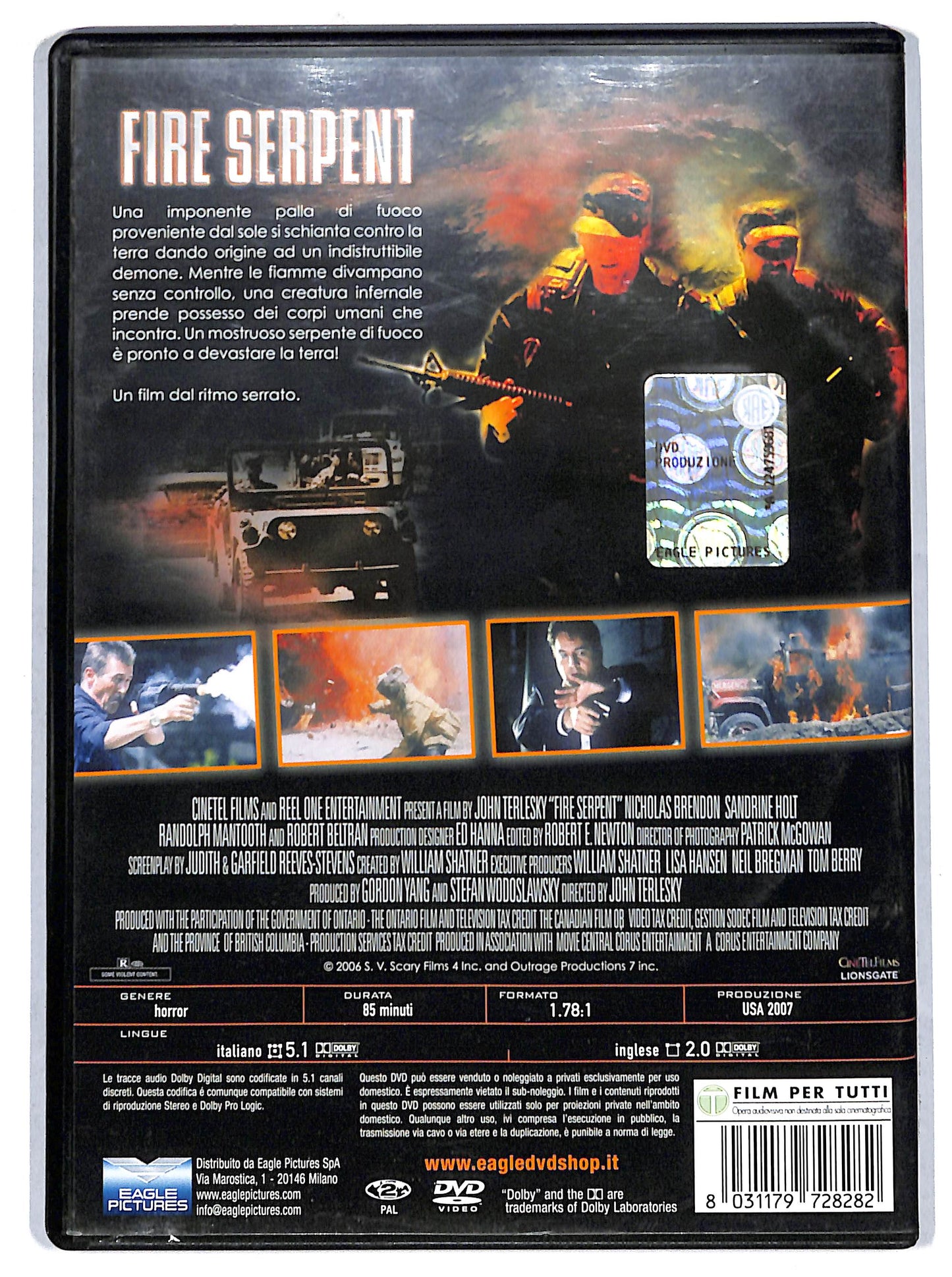 EBOND fire serpent NOLEGGIO DVD D719252