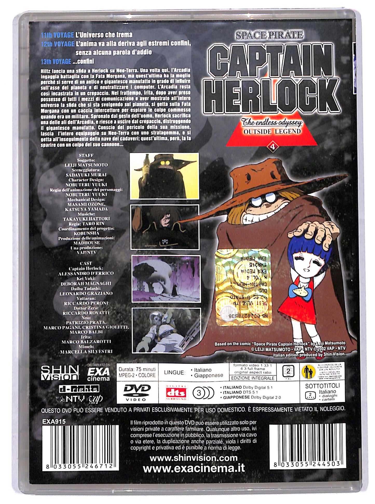 EBOND Capitan Harlock - The Endless Odyssey Vol. 4 DVD EDITORIALE D719340