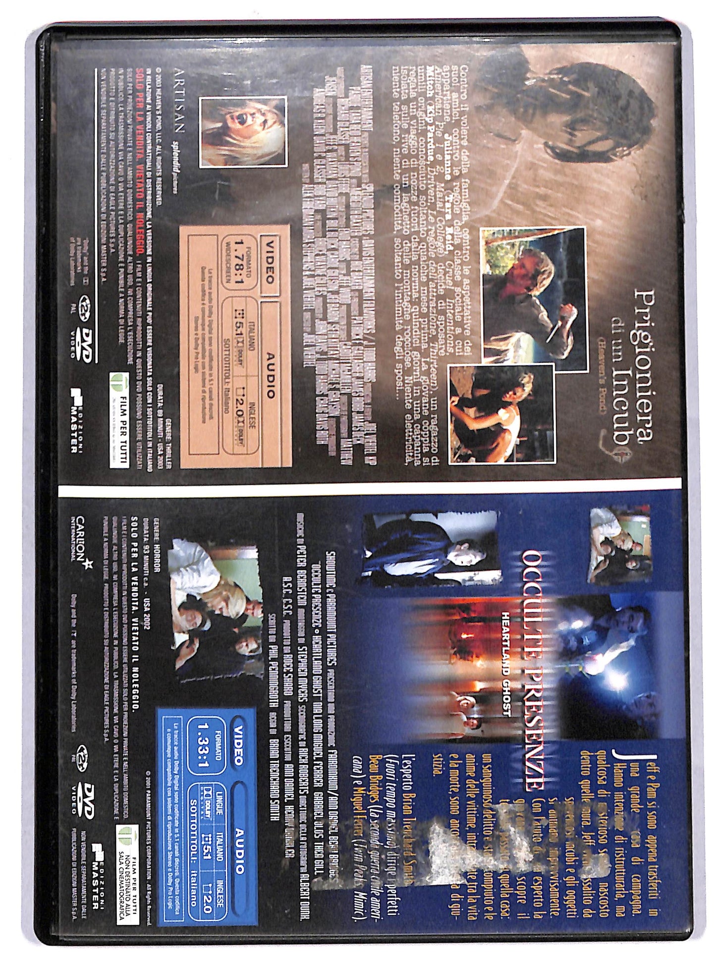 EBOND Occulte Presenze - Prigioniera Di Un Incubo DVD EDITORIALE D719351
