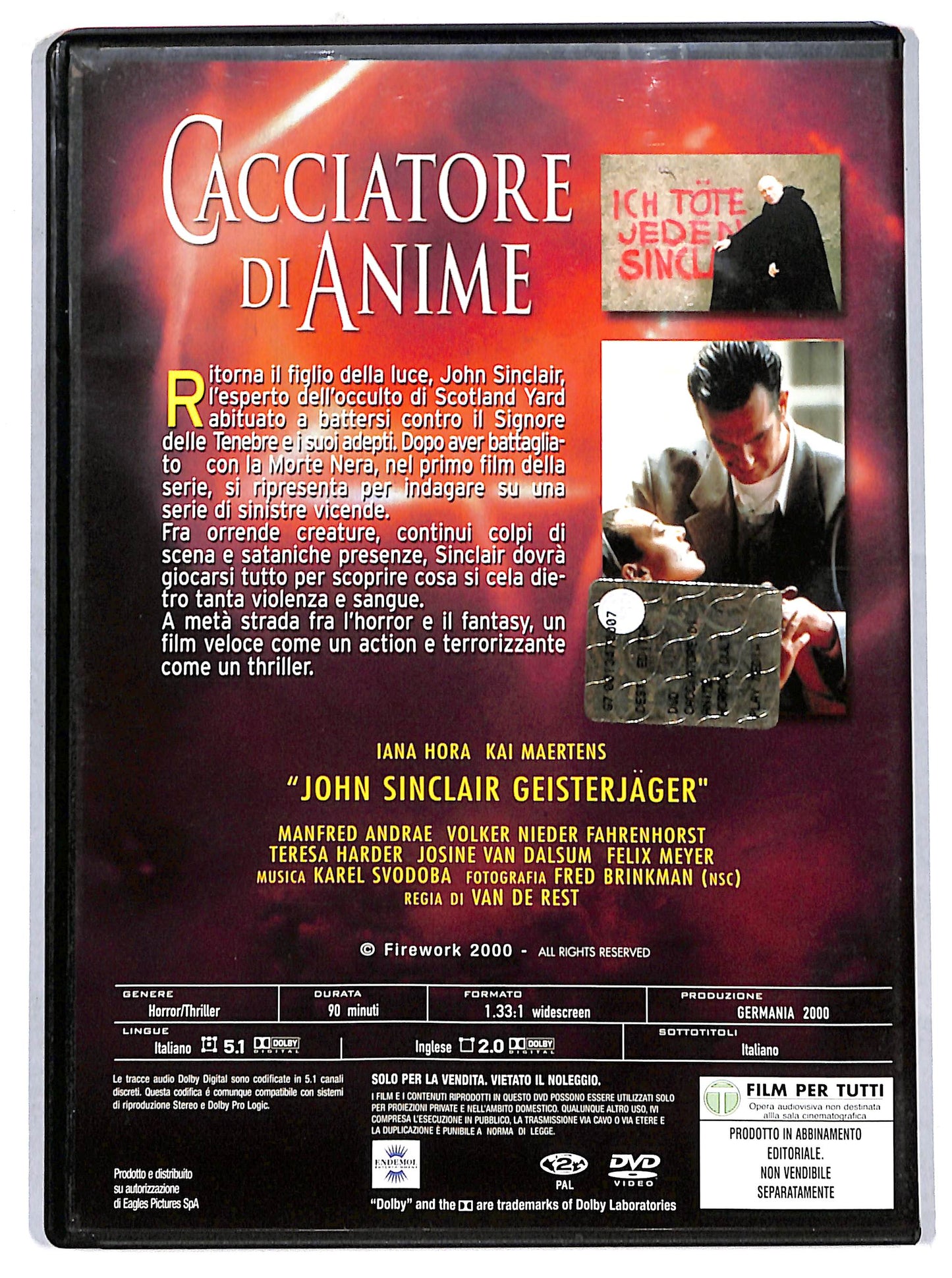 EBOND Cacciatore Di Anime EDITORIALE DVD D719449