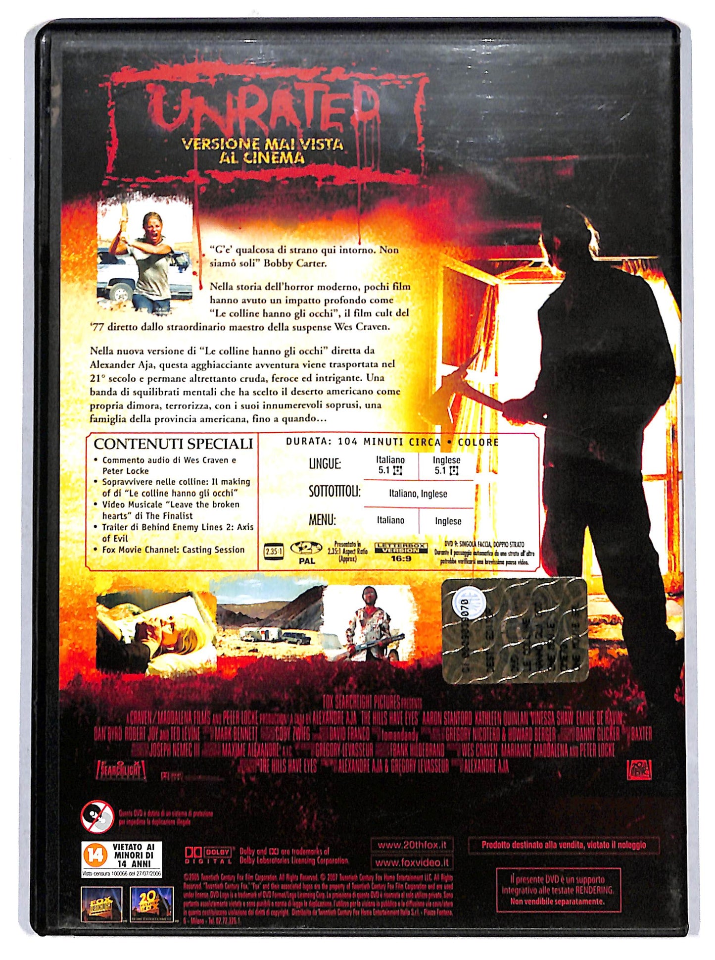 EBOND Le colline hanno gli occhi EDITORIALE DVD D719459