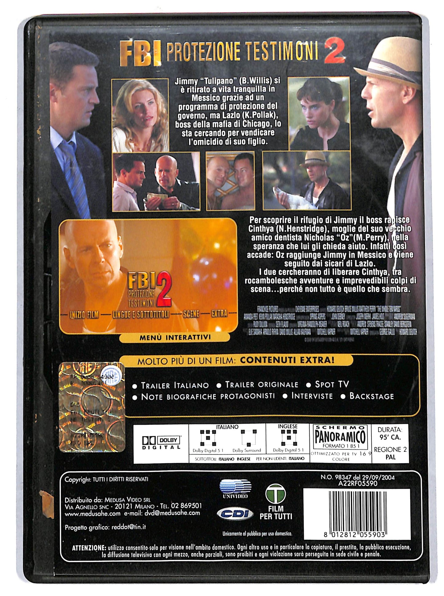 EBOND fbi protezione testimoni 2 NOLEGGIO DVD D719515