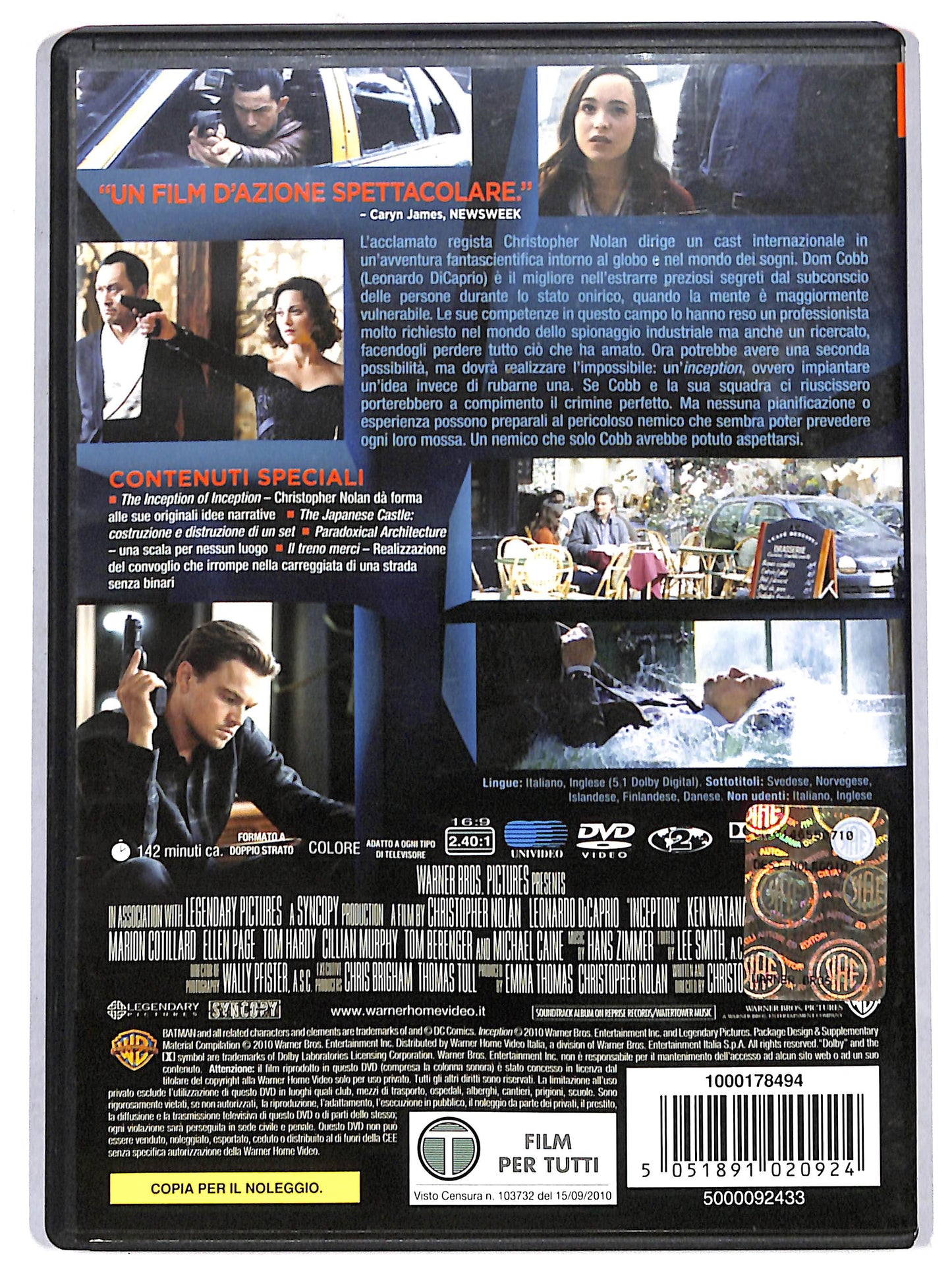 EBOND Inception NOLEGGIO DVD D719542